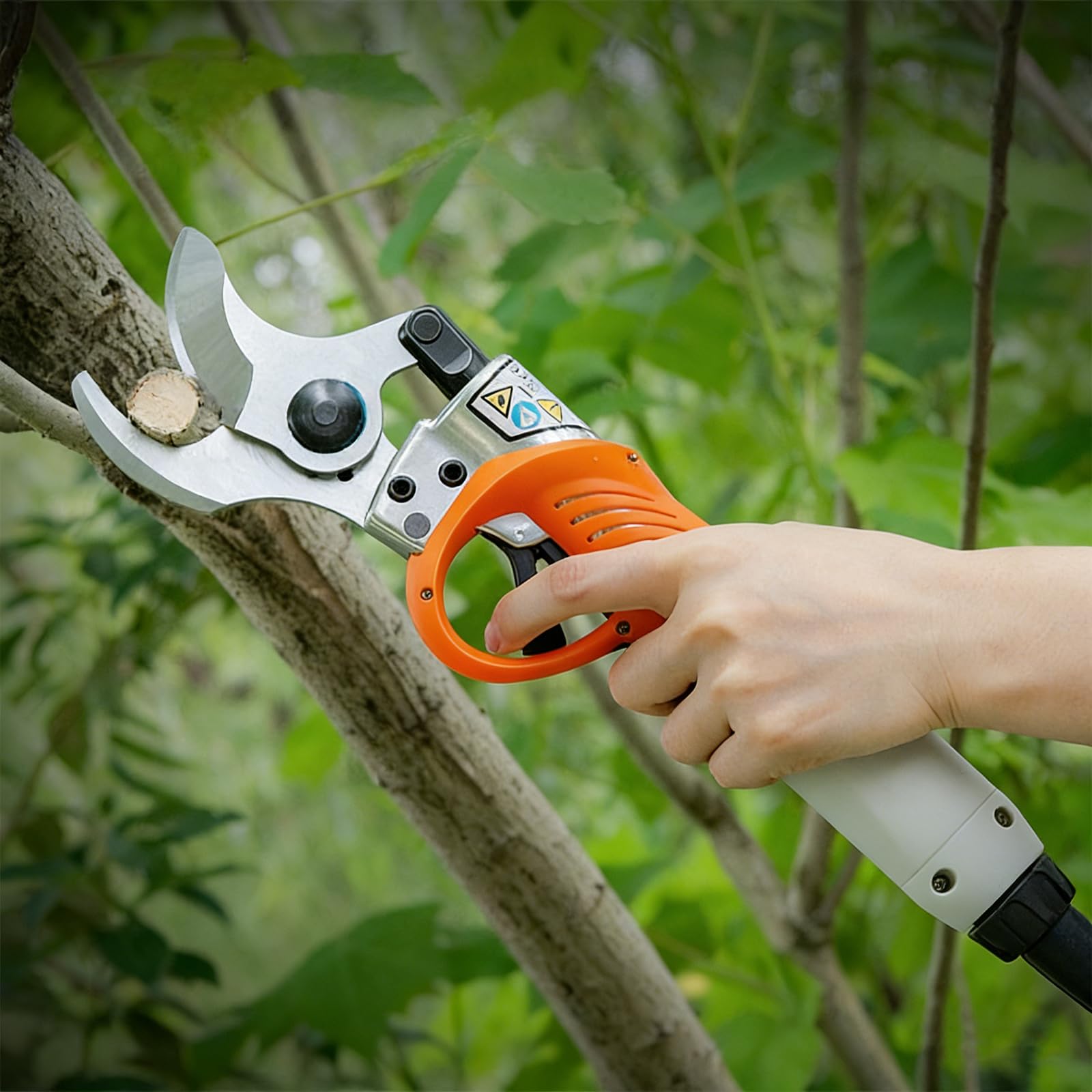 Cortador De Ramas Eléctrico De 36 V, Tijeras De Podar Eléctricas Profesionales De 4,5 Cm, Trabajo Continuo De 8 a 10 H, para Jardinería, Árboles Frutales Y Viñedos