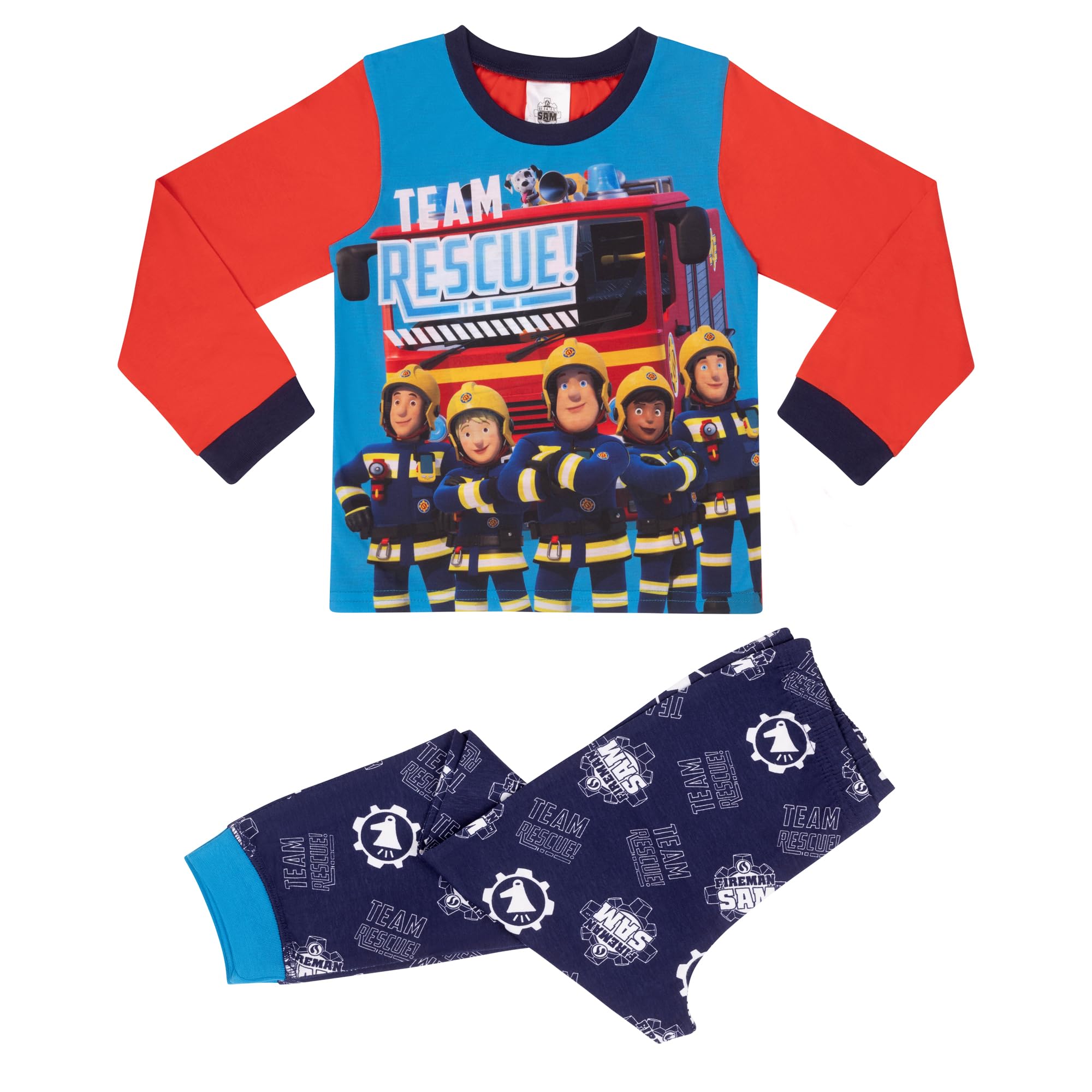 Fireman Sam Unisex - Official Long Sleeved Pyjamas - 18-24 Months: 92Cm