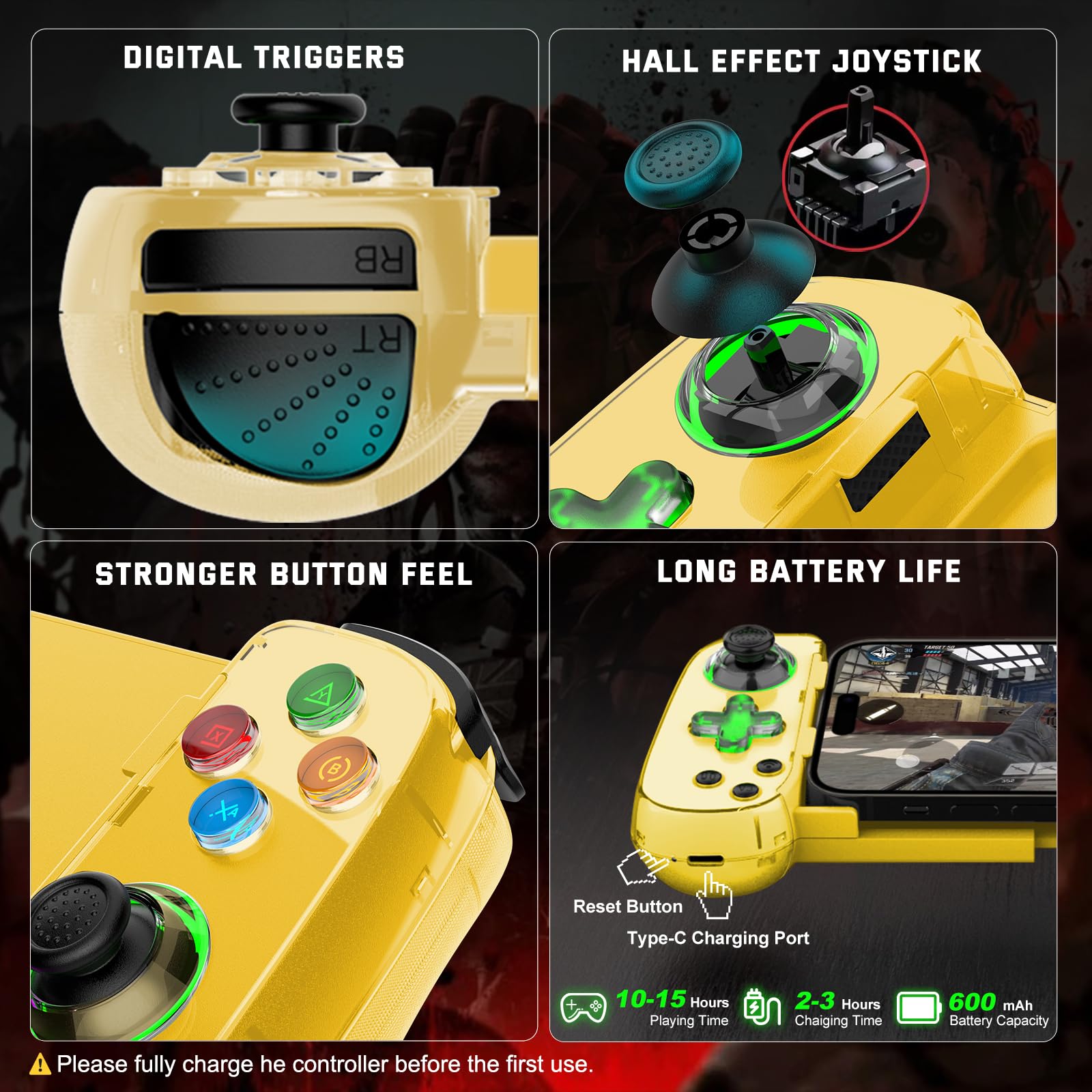 Phone Game Controller Joso D9 Wireless Phone Controller For IOS