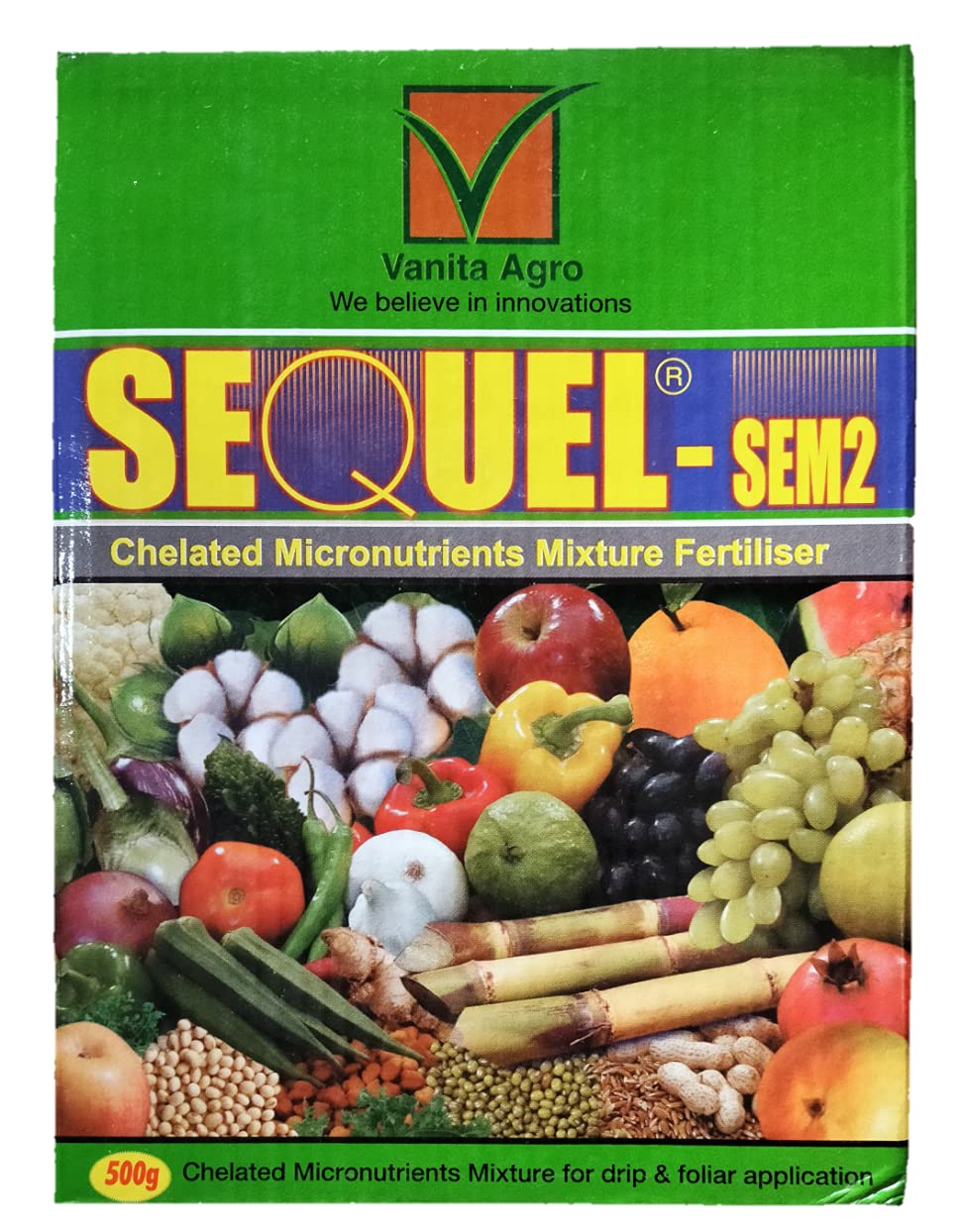 Vanita Agro Sequel Chelated Micronutrients Mixture Fertilizer (Sem 2 (Mixture Fertilizer) 250 GM) (B09445SMXM) Amazon Price History, Amazon Price Tracker