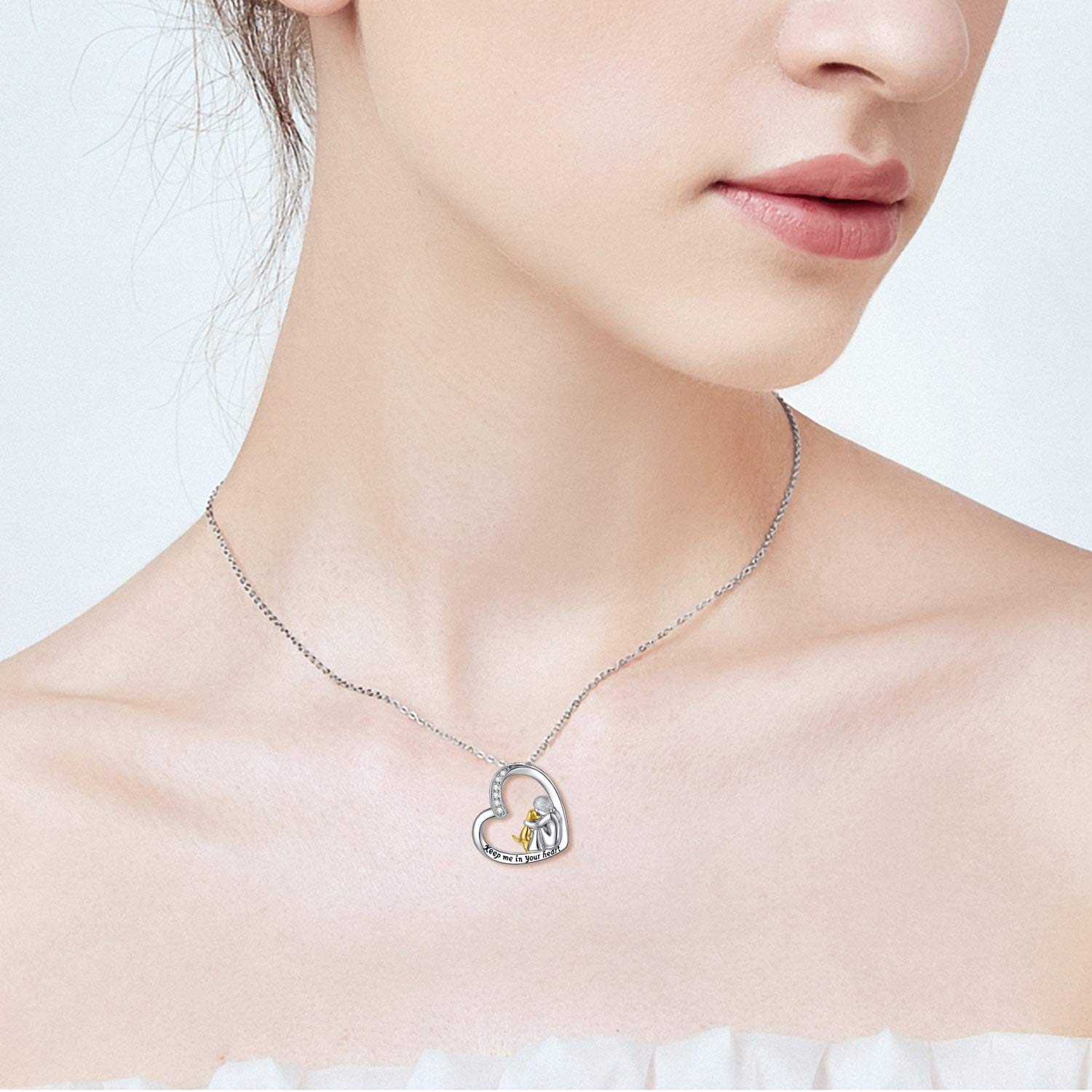 Collana con ciondolo a forma di cane, in argento Sterling 925, per ceneri e ceneri, regalo commemorativo a tema cane