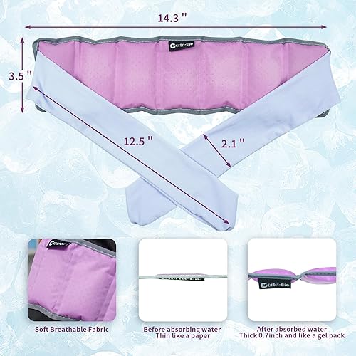 Miniatura 4 de Ice Cooling Vest Neck Cooler for Hot Weather, Reusable Ice Pack Vest with Adjustable Straps, Cold Ice Jacket for Men & Women