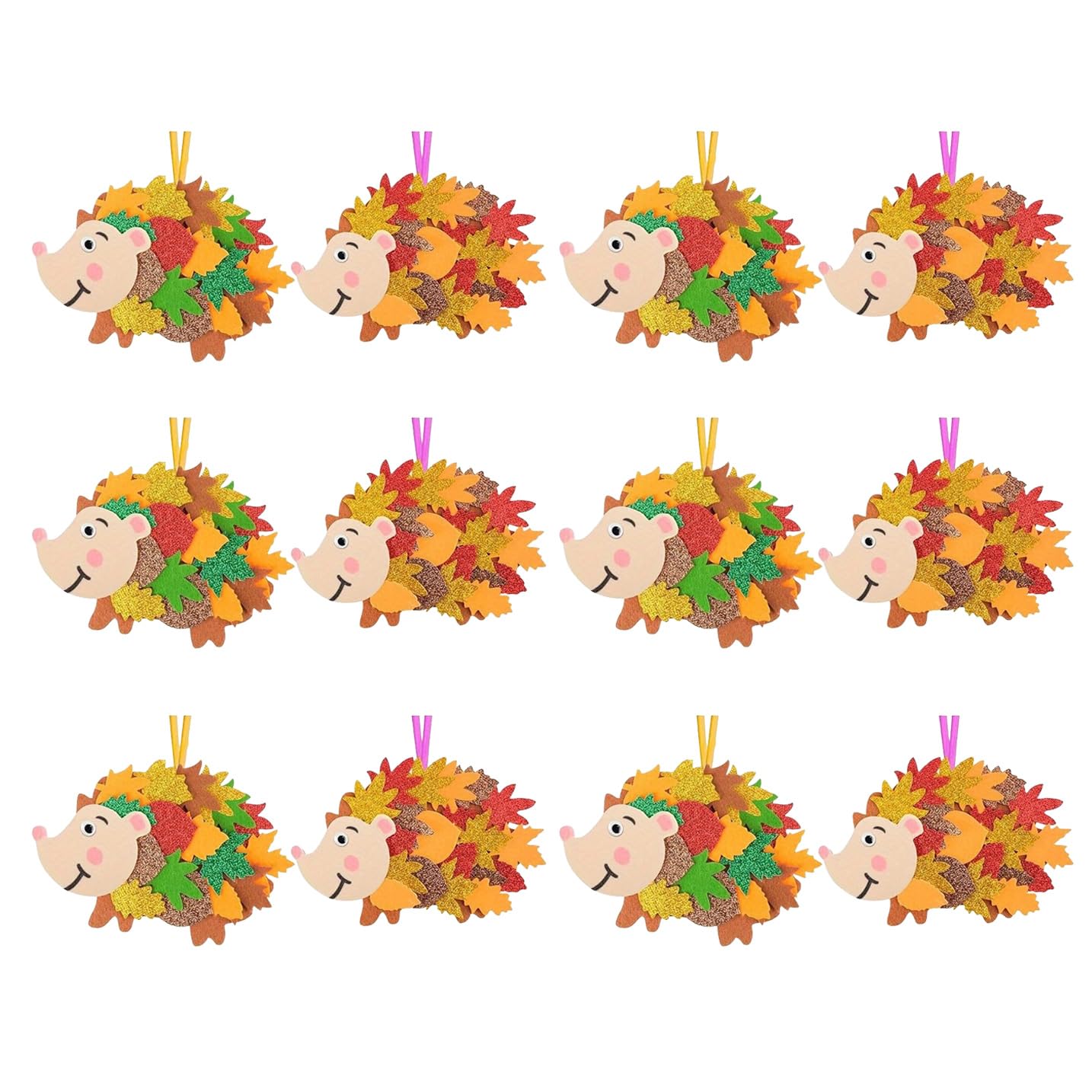 Felt Hedgehogs Craft for Fall Festival Decorations, Children ' s Room Accessories Autumn Felt Hedgehogs Decoration