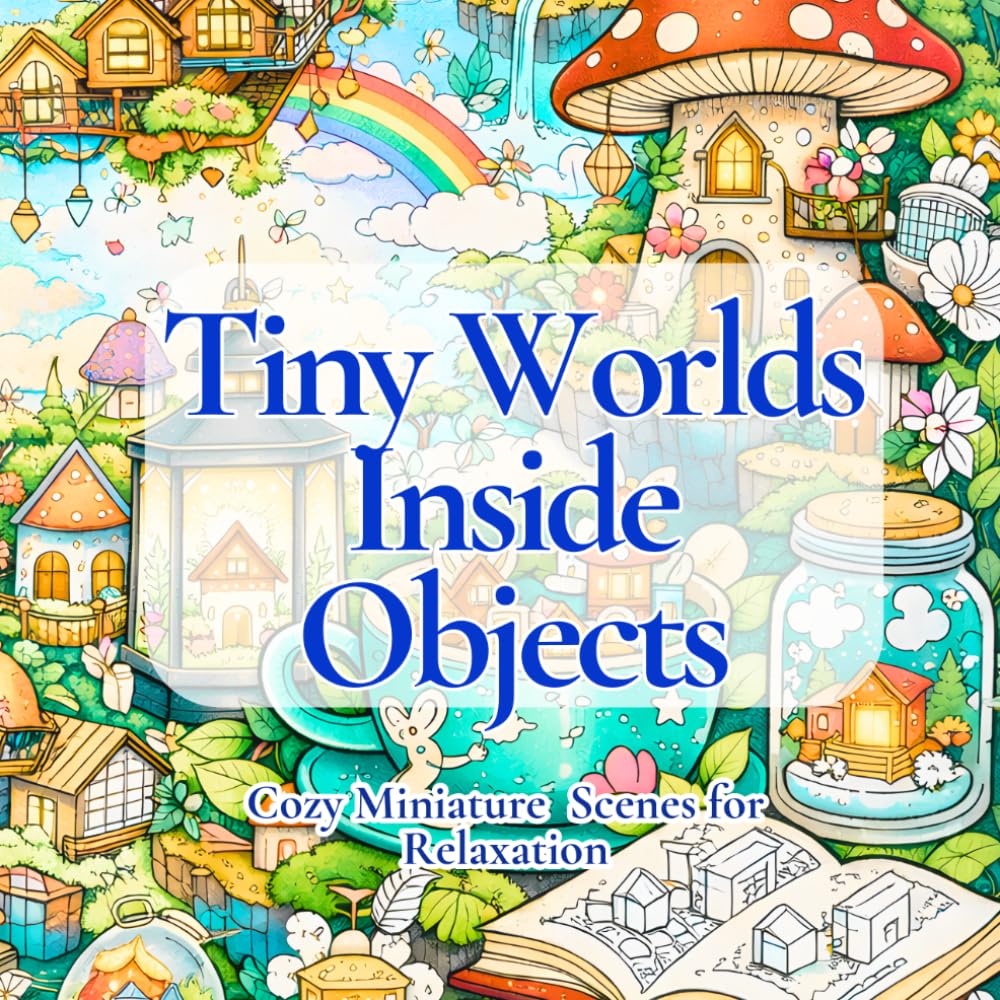 Tiny Worlds Inside Objects: Cozy Miniature Scenes for Relaxation