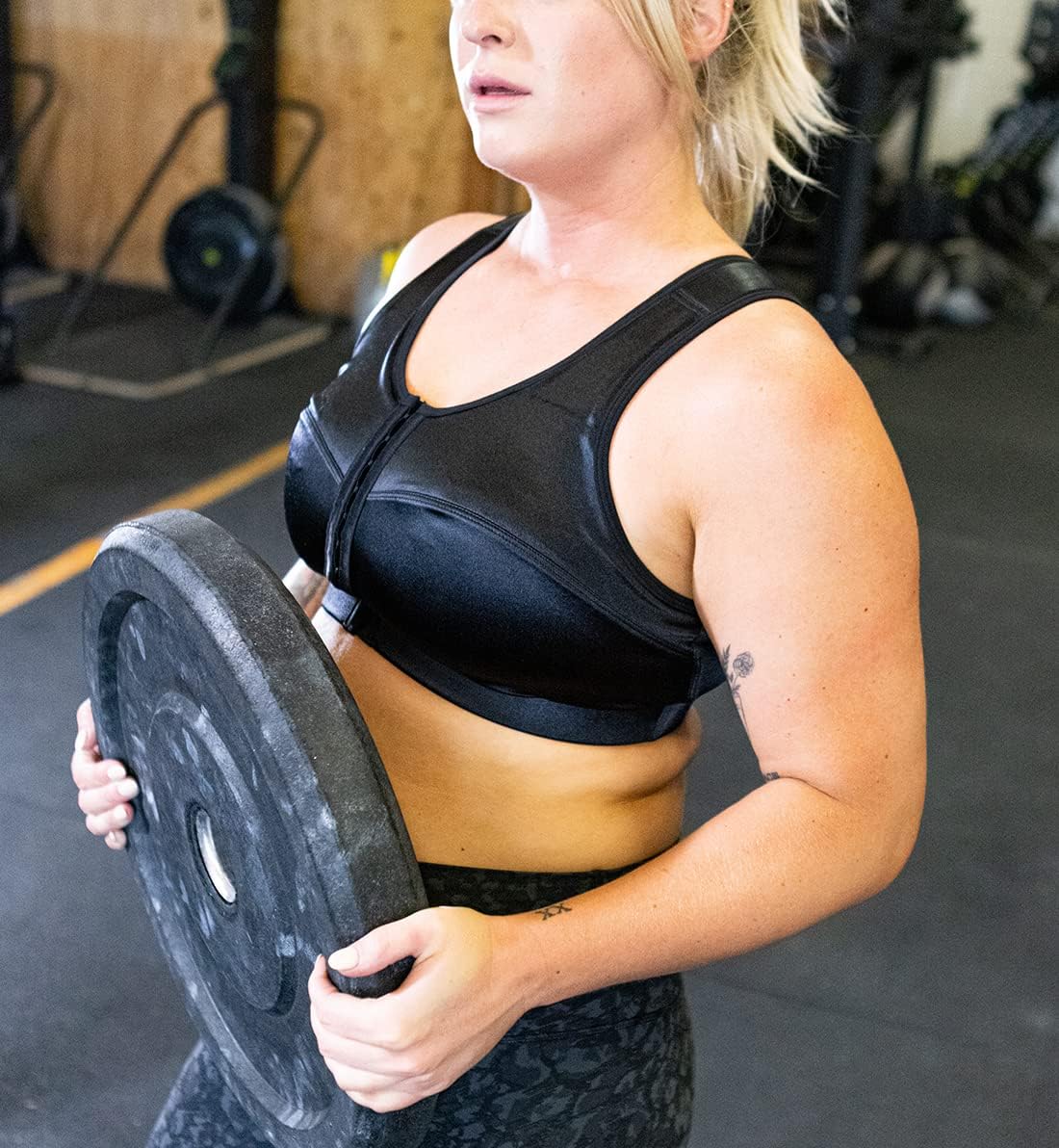 ENELL Women's Full Coverage High Impact Sports Bra (100) - Image 3