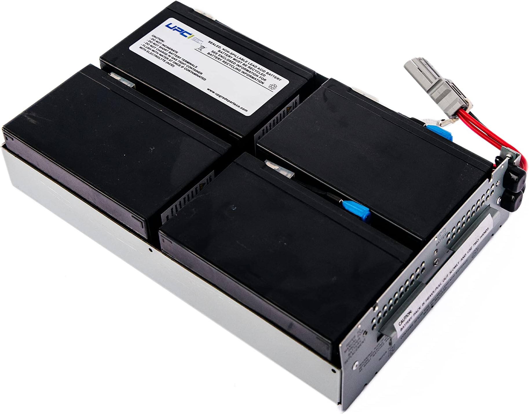 APCRBC132-UPC Replacement Battery for APC Smart-UPS 1000VA/1500VA | Compatible with RBC132 & APC UPS Models: SMT1000RM2U, SMT1000RMI2U | 48V 7.2Ah Sealed Lead-Acid Battery – Made by UPC