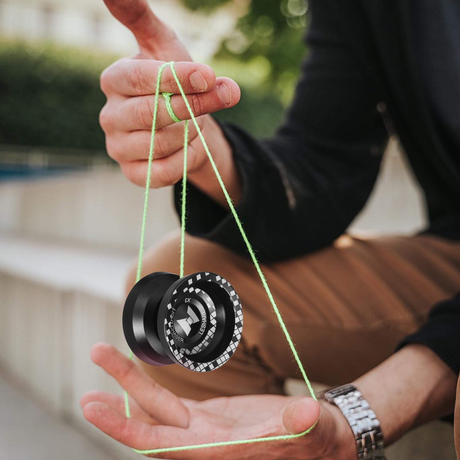 Yoyoball Profesional de aleación de Aluminio Sensible con rodamiento no Sensible para Principiantes Profesionales, 2 uds.