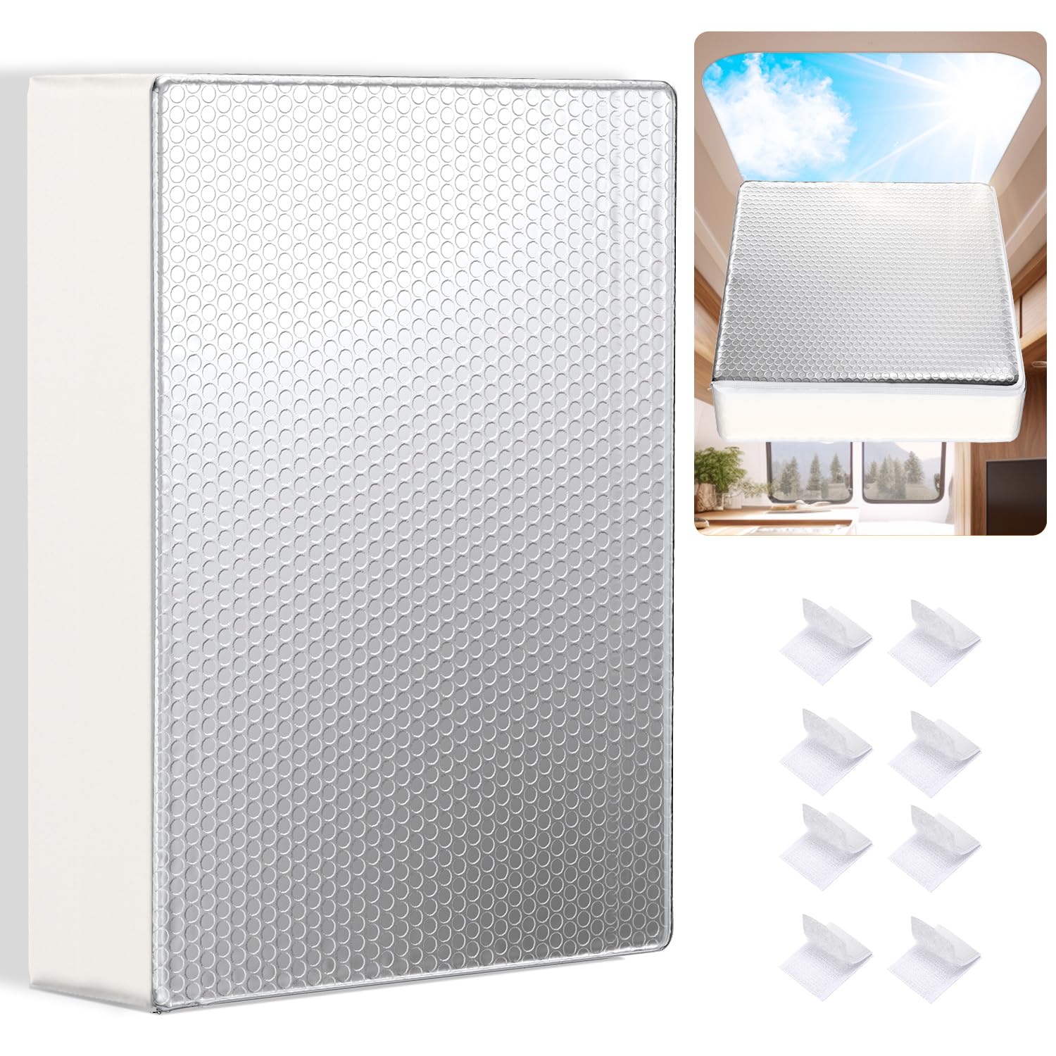 VIGORVAN RV Vent Insulator 22?x14?x3?, Universal RV Vent Covers with