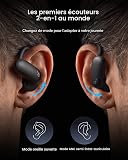 soundcore AeroFit 2 Pro by Anker, 2-in-1 Hybrid Earbuds with Awareness Mode and Focus Mode, Bluetooth 6.1, Hi-Res, LDAC, Spatial Audio, Al Clear Phone Calls, IP55, 34H Total Playtime - 2