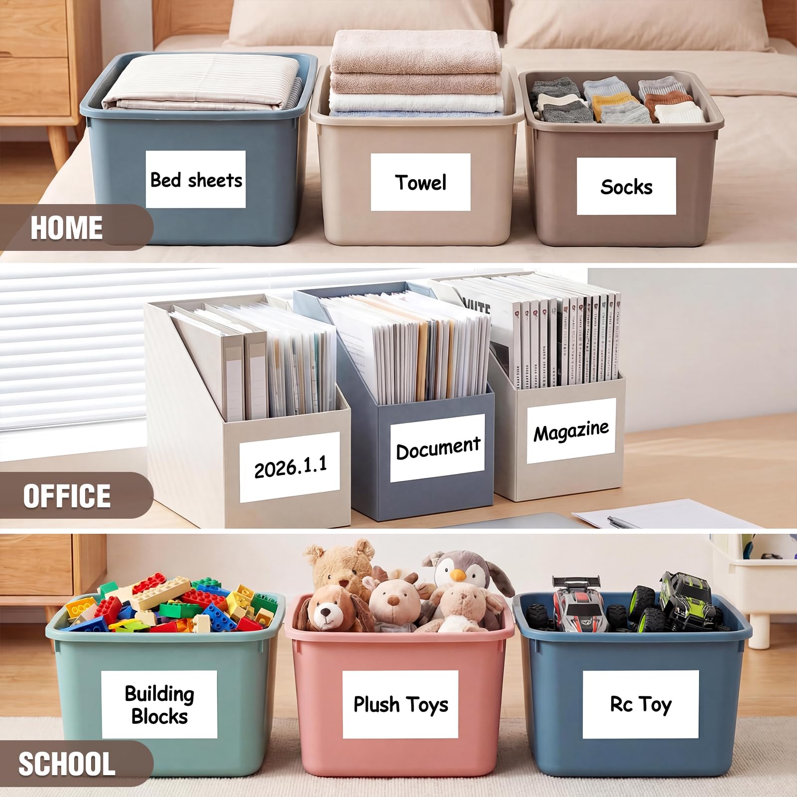 Trocken abwischbare Etiketten-Aufkleber, 7,6 x 12,7 cm, wiederverwendbar, mit Stift, reißfest, keine Rückstände, Whiteboard-Streifen, Mini-Haftnotizen für Zuhause, Büro, Klassenzimmer, Geschäft, 25