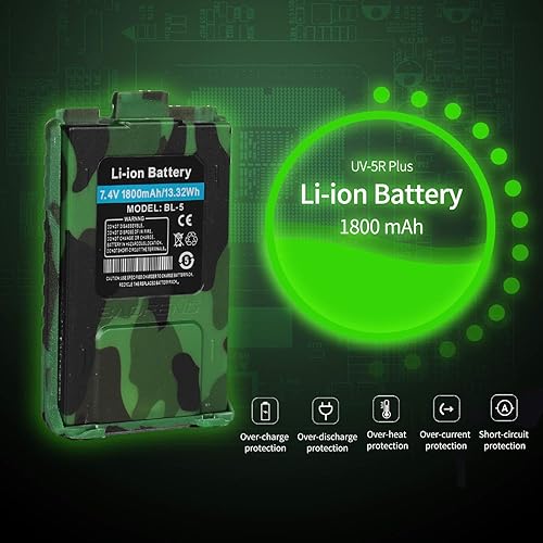 Miniatura 3 de BAOFENG UV-5R+ Plus Radio bidireccional, largo alcance para adultos, recargable con auricular, walkie talkie para exteriores, 144-148 420-450 MHz,