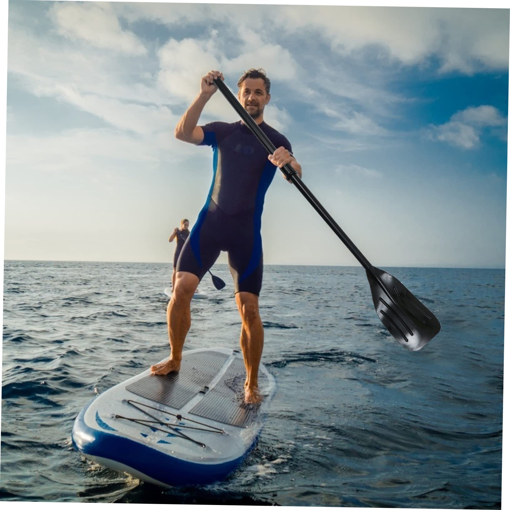 Didiseaon Accessori per Pagaia Kayak Staccabile Set 2 Pezzi PVC Nero | Compatto e Portatile, Tecnologia Professionale, Struttura Resistente, per Uso su Barca e Canoa