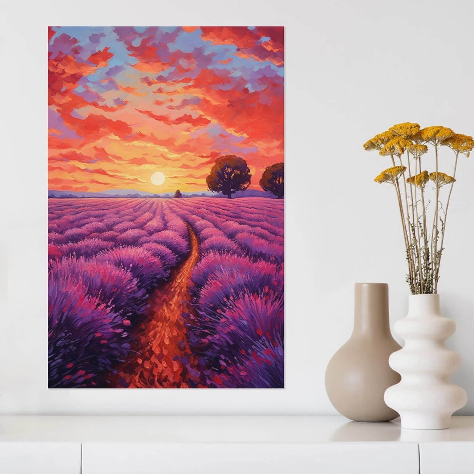 油絵 絵画【ラベンダー】 油絵 絵画【ラベンダー】