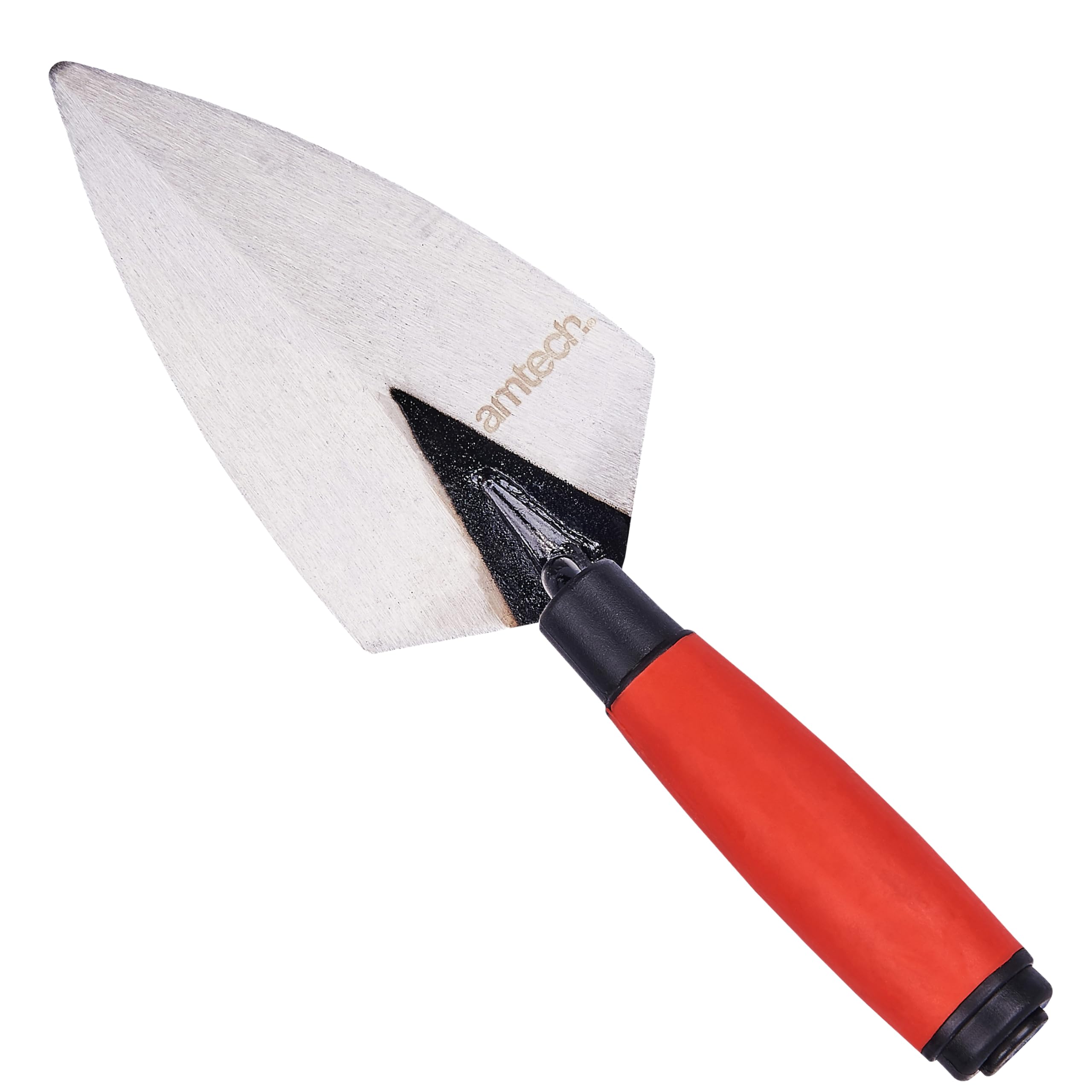 Amtech - Pointing Trowel, 150mm Hardened Steel Blade with Soft Grip Handle, for Brickwork, Mortar Joints and Repairs