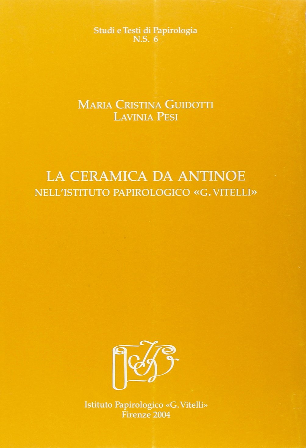 Céramique d'Antinoé de l'Institut Vitelli livre d'archéologie