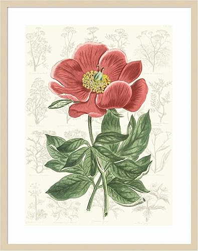 Miniatura 7 de Amanti Art Vision Studio - Lienzo decorativo para pared, 24 x 20 pulgadas, diseño de jardín de flores de peonía, arte de pared de flores, decoración