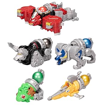 ま*つ様 大獣神似 POWER RANGERS MEGAZORD Power Rangers Cosmic Fury Cosmic Zord Mega Pack, figurines d