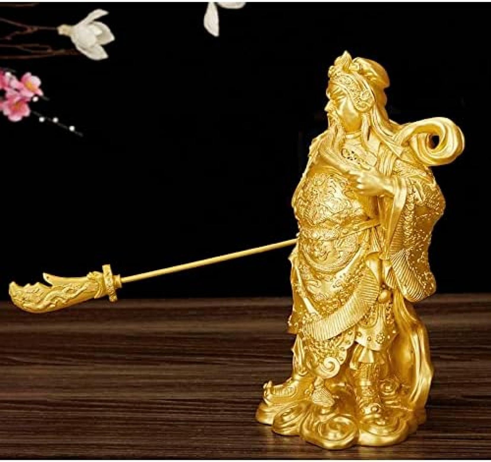 Amazon.co.jp: Longzlan(売店)関羽商売繁盛神様縁起物風水置物関羽像