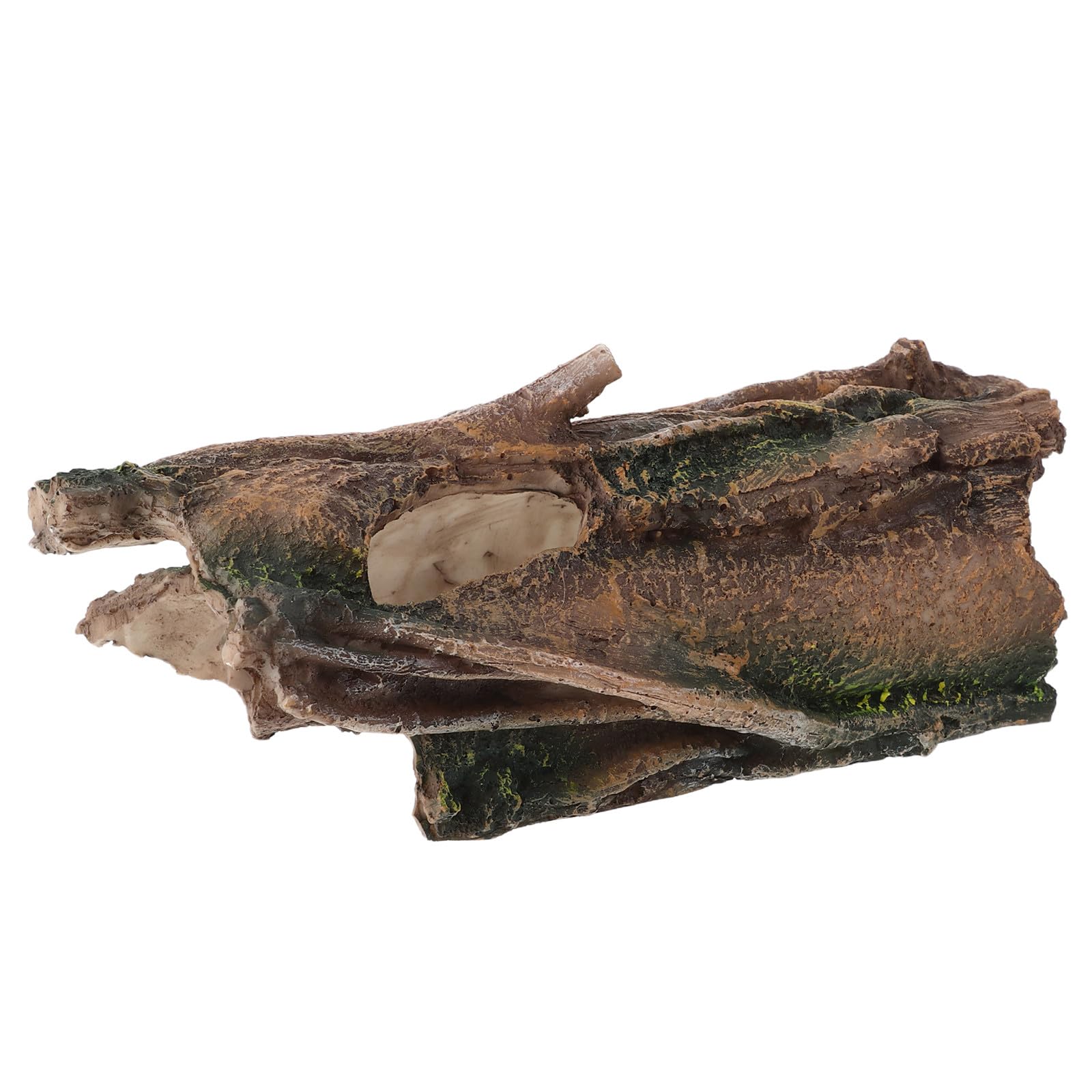 Versteck für Aquarienfische: Höhle aus hohlem Baumstamm – Unterschlupf aus Harzrinde und Baumstamm für Kampffische, Garnelen, Krebse und Reptilien – Terrariendekoration aus Baumstumpf