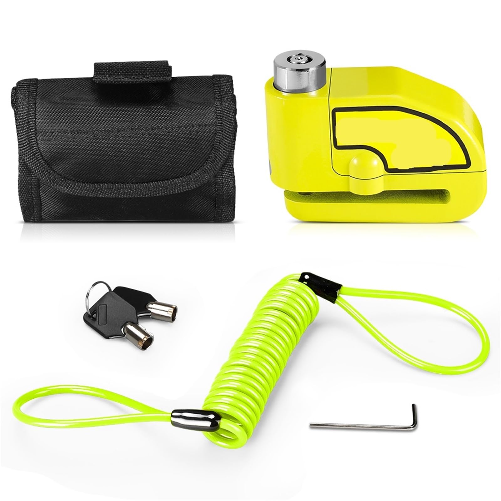 Handlebar Lock Motorcycle Alarm Lock Security Anti-Theft Disc Brake Fit for Vespa