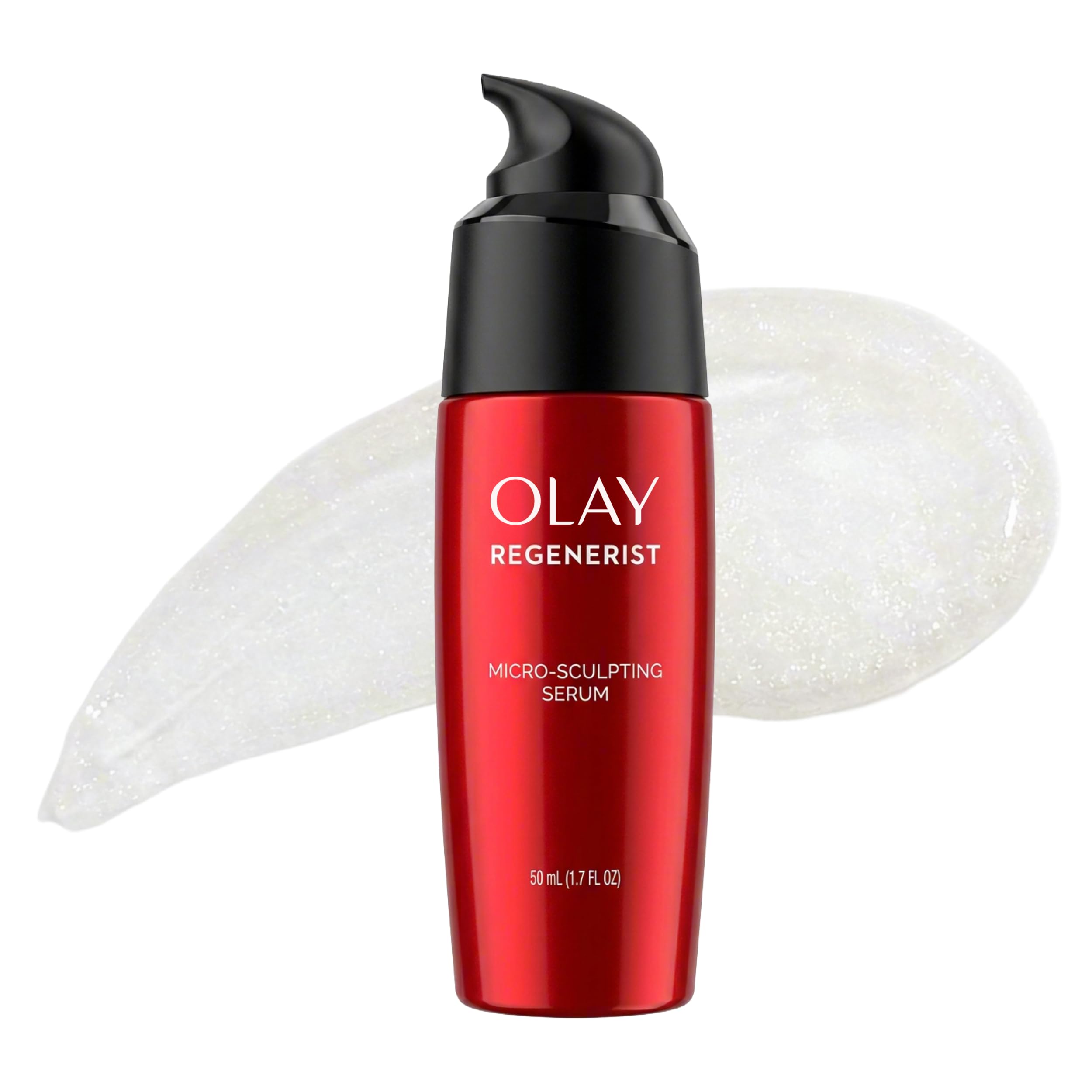 Olay Regenerist Micro-Sculpting Serum, Face Serum for Women, Fragrance-Free, Anti-Aging, Anti-Wrinkle, Firming Skin Care - Triple Collagen Cream, Peptide, Niacinamide, 1.7 Oz