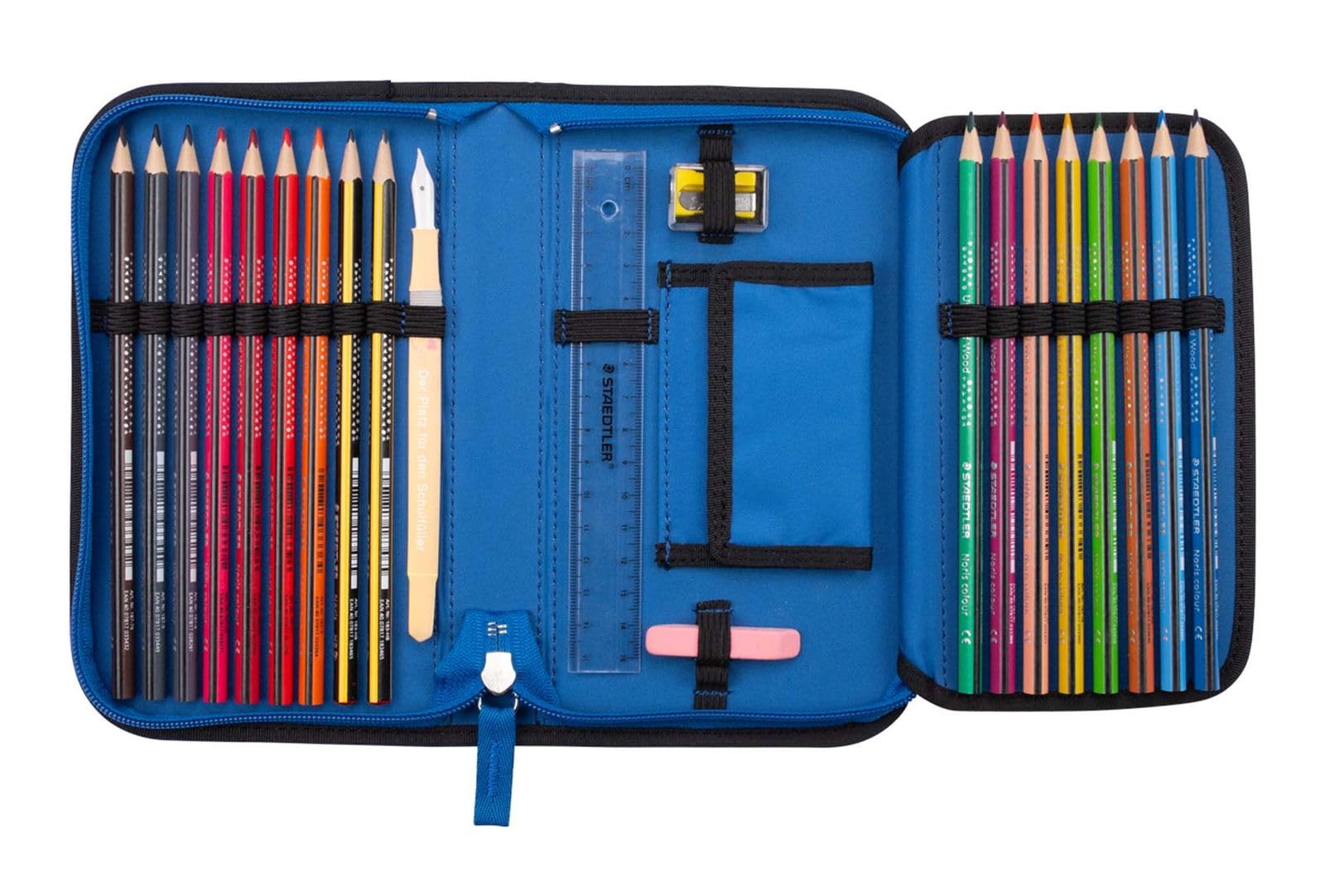 DerDieDas ErgoFlex Tiny Superflash Blue Robot - Juego de 5 Mochilas Escolares, Azul