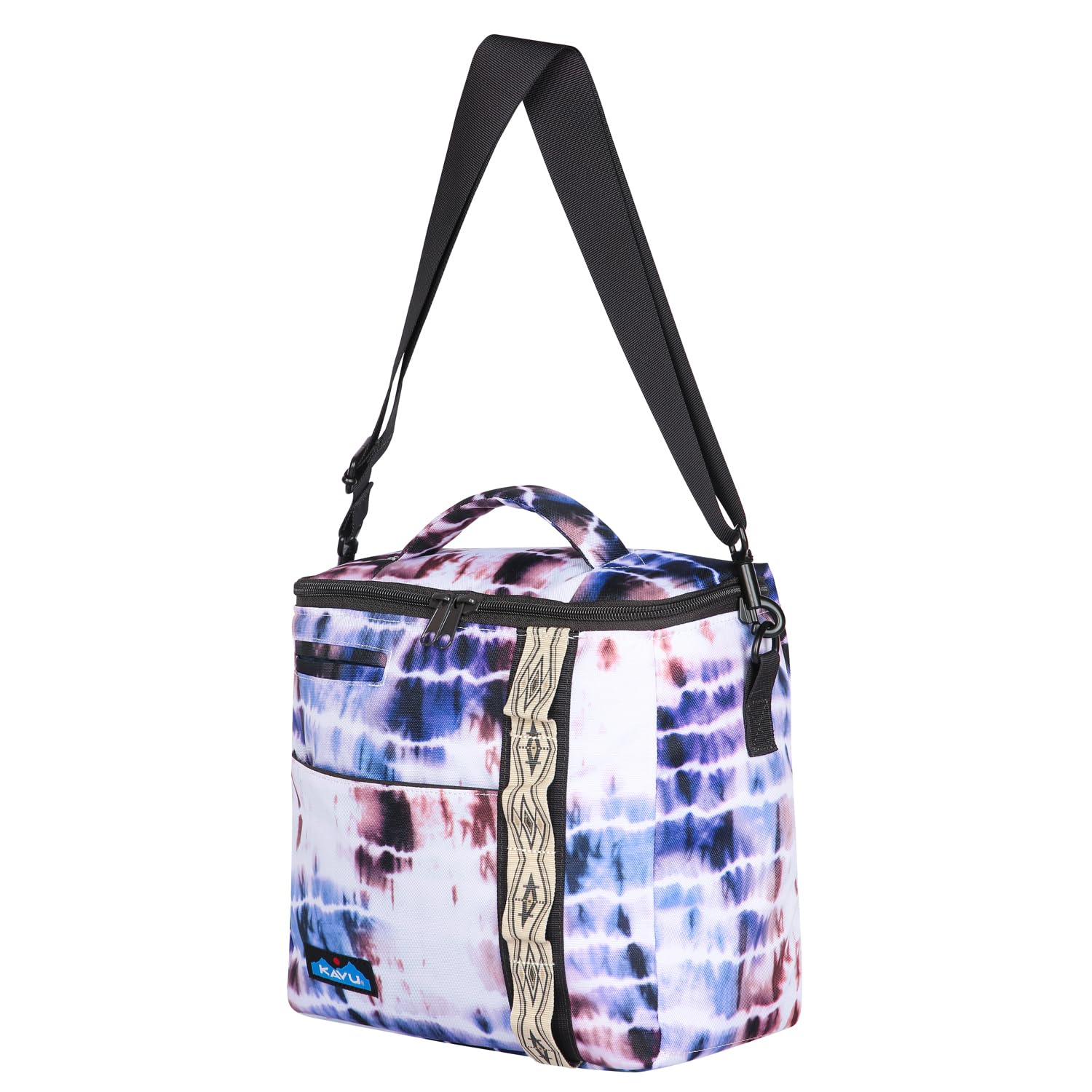 KAVU Snack Sack Crossbody Cooler Bag - Island Ikat