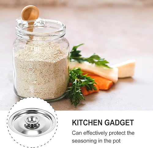 Miniatura 3 de Yardwe Tapa de olla de acero inoxidable, tapa de olla de acero inoxidable, tapa de olla de condimento, tapa de cacerola, tapas de utensilios de