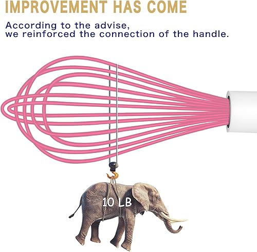 Miniatura 44 de Batidor de silicona morado apto para lavavajillas, diseño sellado impermeable, juego de 3, batidores de cocina profesionales para cocinar Premium