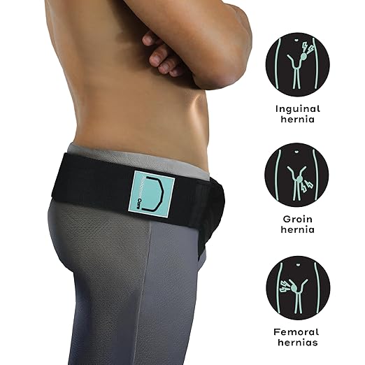 Abdomencare Faja para Hernia Inguinal Hombre Mujer con 2 Almohadillas S/M miniatura 3