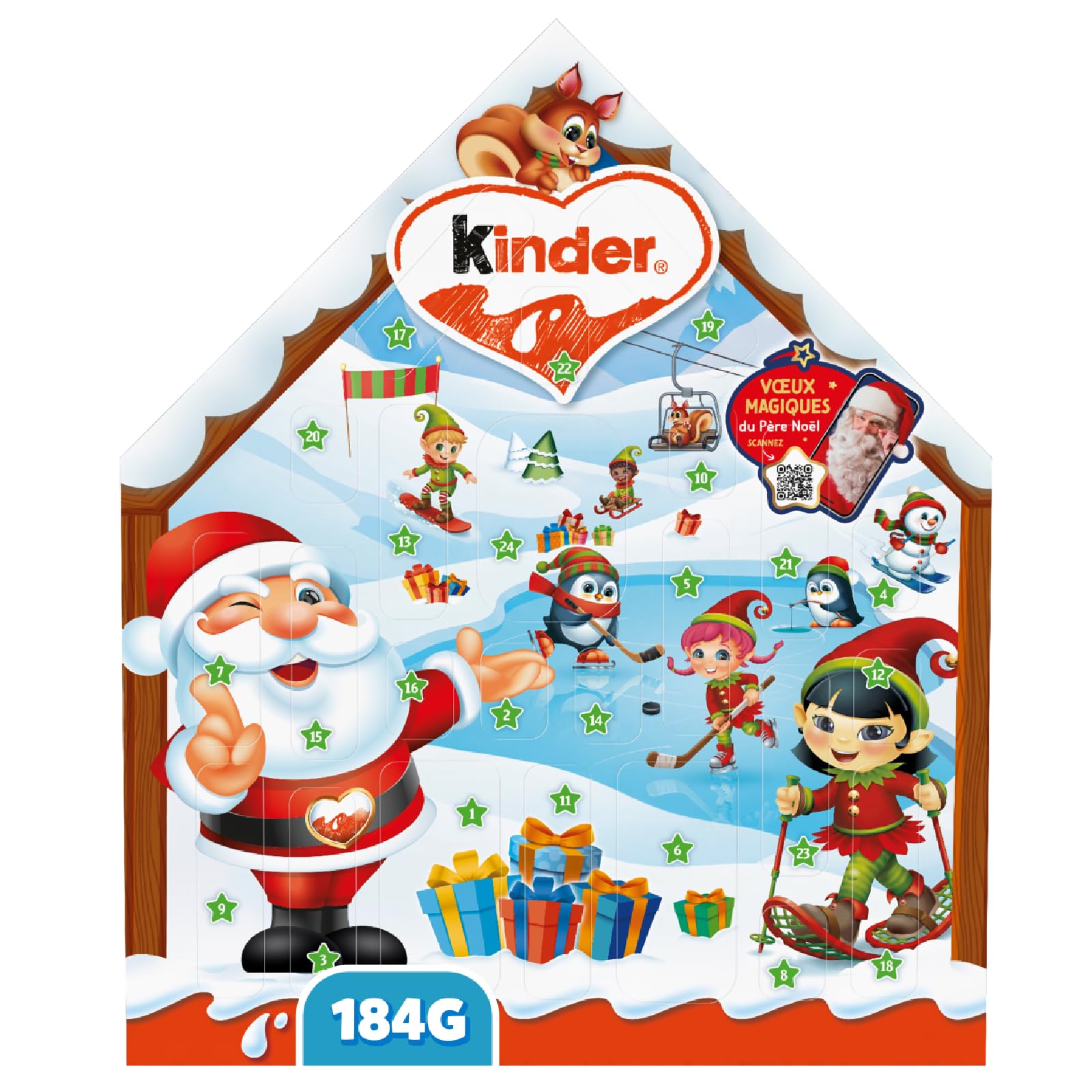 Kinder - Calendrier de l'Avent Chalet - 184g