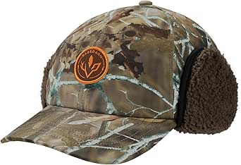 Bassdash FS32M Mens Fleece Lined Fishing Hoodie Water Resistant Stretch Sweater For Hunting Training, Black