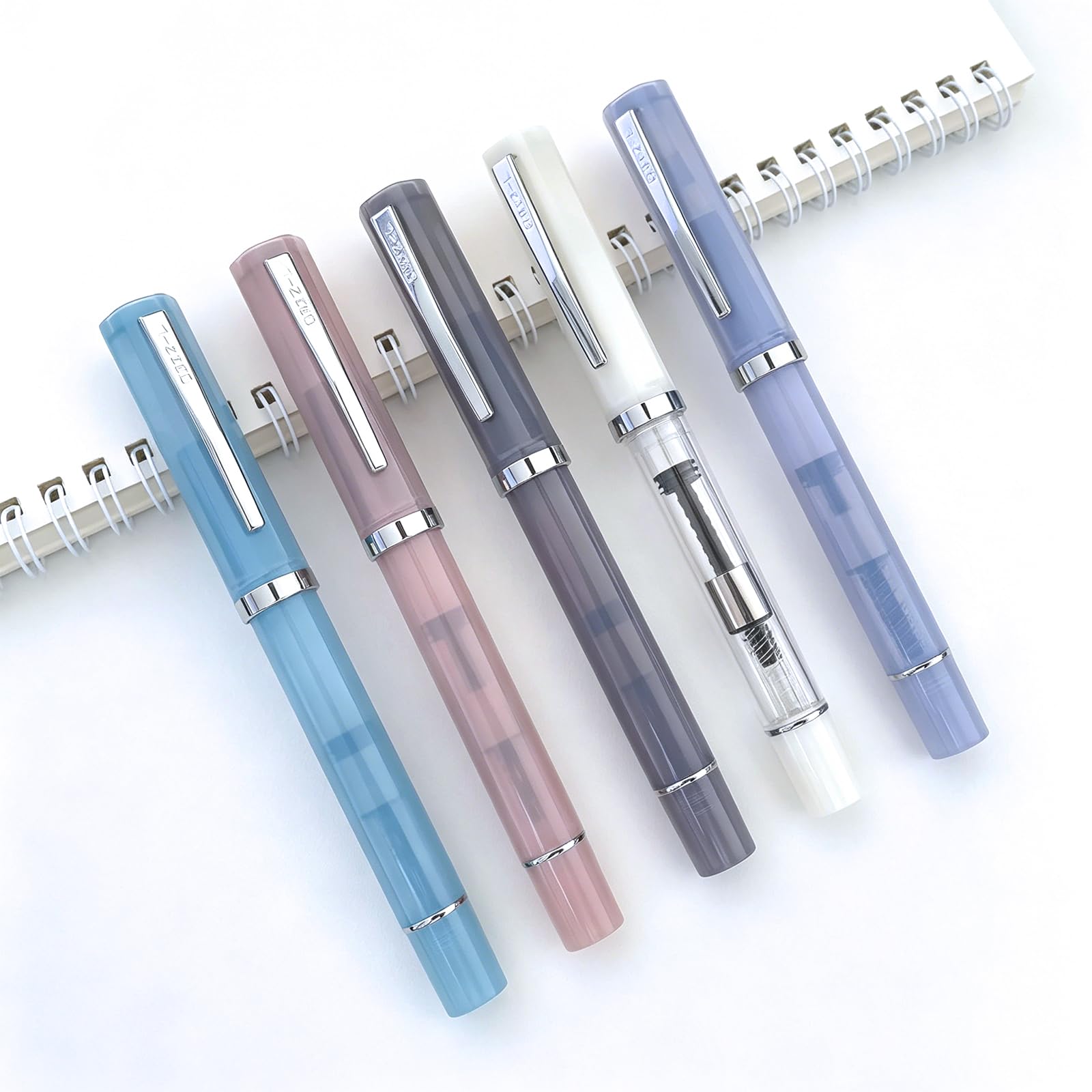 Amazon | Jinhao 58D 万年筆 5本入り 細字ペン先樹脂ボディ 大容量