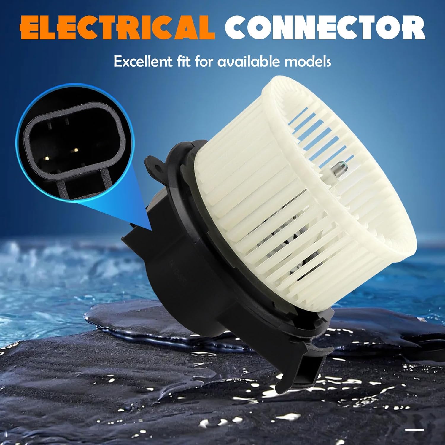 HVAC Heater Blower Motor Fan 700236 Replace for Chevrolet Silverado 1500/2500 HD/ 3500 HD/Traverse, GMC Acadia/Sierra 1500, 2008-2012 Buick Enclave, 2007-2010 Saturn Outlook