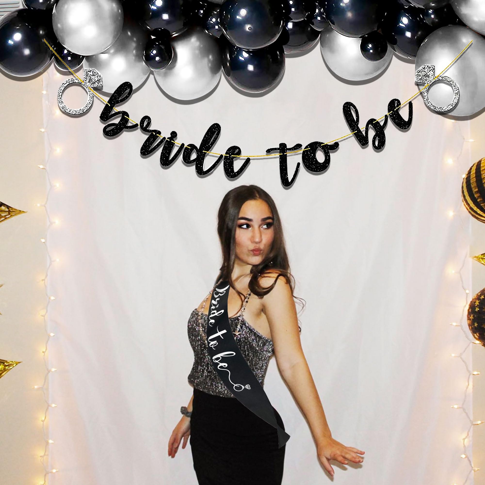 Black Bridal Shower Decorations Wild One Bridal Shower. A