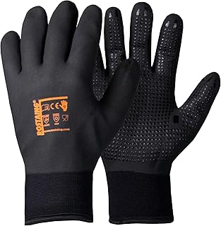 Rostaing Handschuhe WINTERPRO - Ein Paar Arbeitshandschuhe - Schwarz - Winter - Ideal für Arbeiten in nassen und kalten Umgebungen - Wasserdicht - Komfort - Kältebeständig