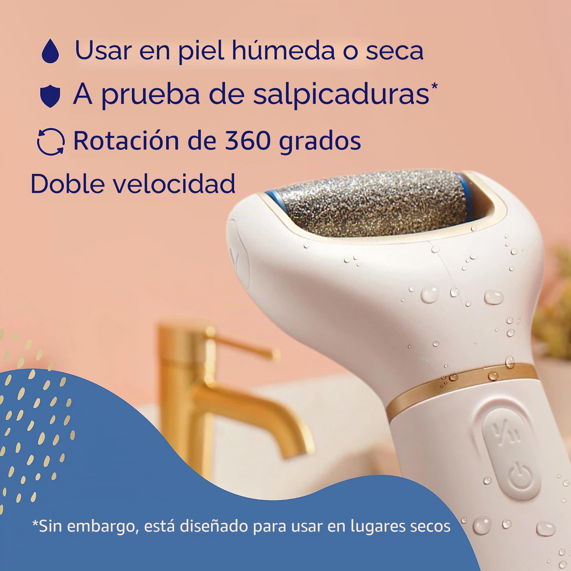 Amope Pedi Perfect - Lima electrónica para pies, regular gruesa