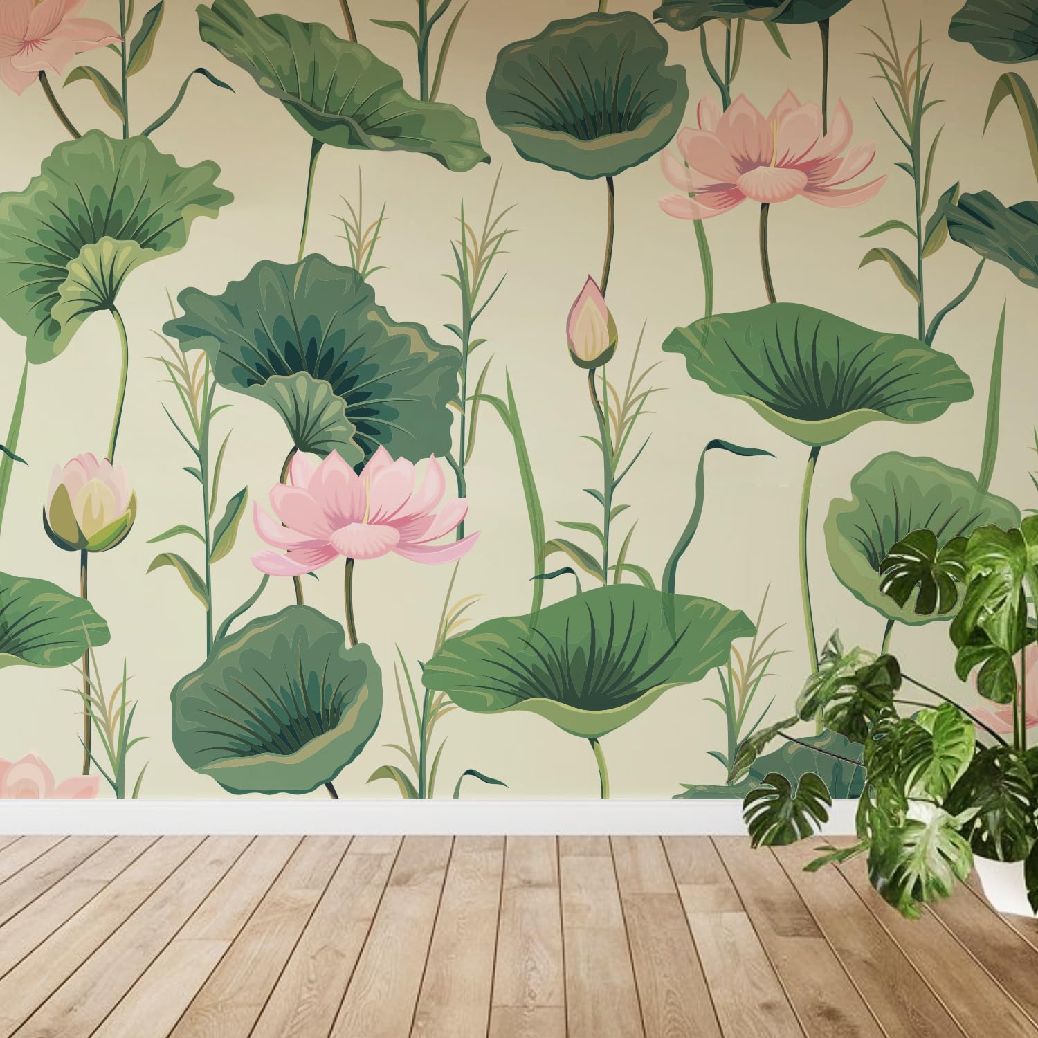 See full amazon price history chart for PAPER PLANE DESIGN Pink Lotus with Green Leaves Spiritual and Ethnic Wall Mural Wallpaper. Full Wall Coverage. (Ds-09) (6 X 8 FEET, Non Woven Prime - Non Adhesive) PAPER PLANE DESIGN Pink Lotus with Green Leaves Spiritual and Ethnic Wall Mural Wallpaper. Full Wall Coverage. (Ds-09) (6 X 8 FEET, Non Woven Prime - Non Adhesive) (B0DGCVVMQC) Amazon Price History, Amazon Price Tracker