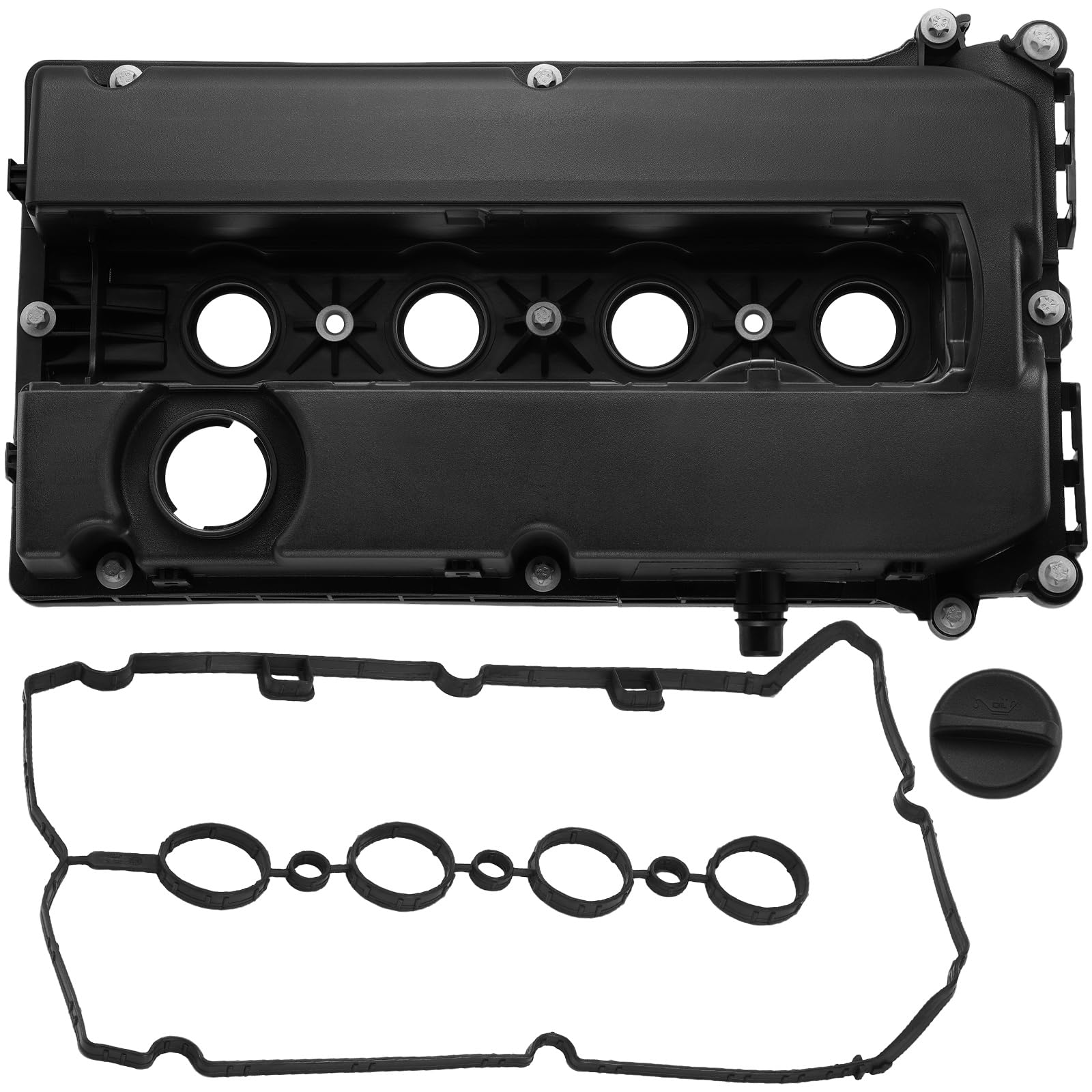 BDFHYK Camshaft Valve Cover with Gasket Compatible with Chevrolet Chevy Cruze Sonic Aveo 2009-2011, Compatible with Pontiac G3 2009-2010, Compatible with Saturn Astra 1.8L 1.6L 2008 Replace 55564395