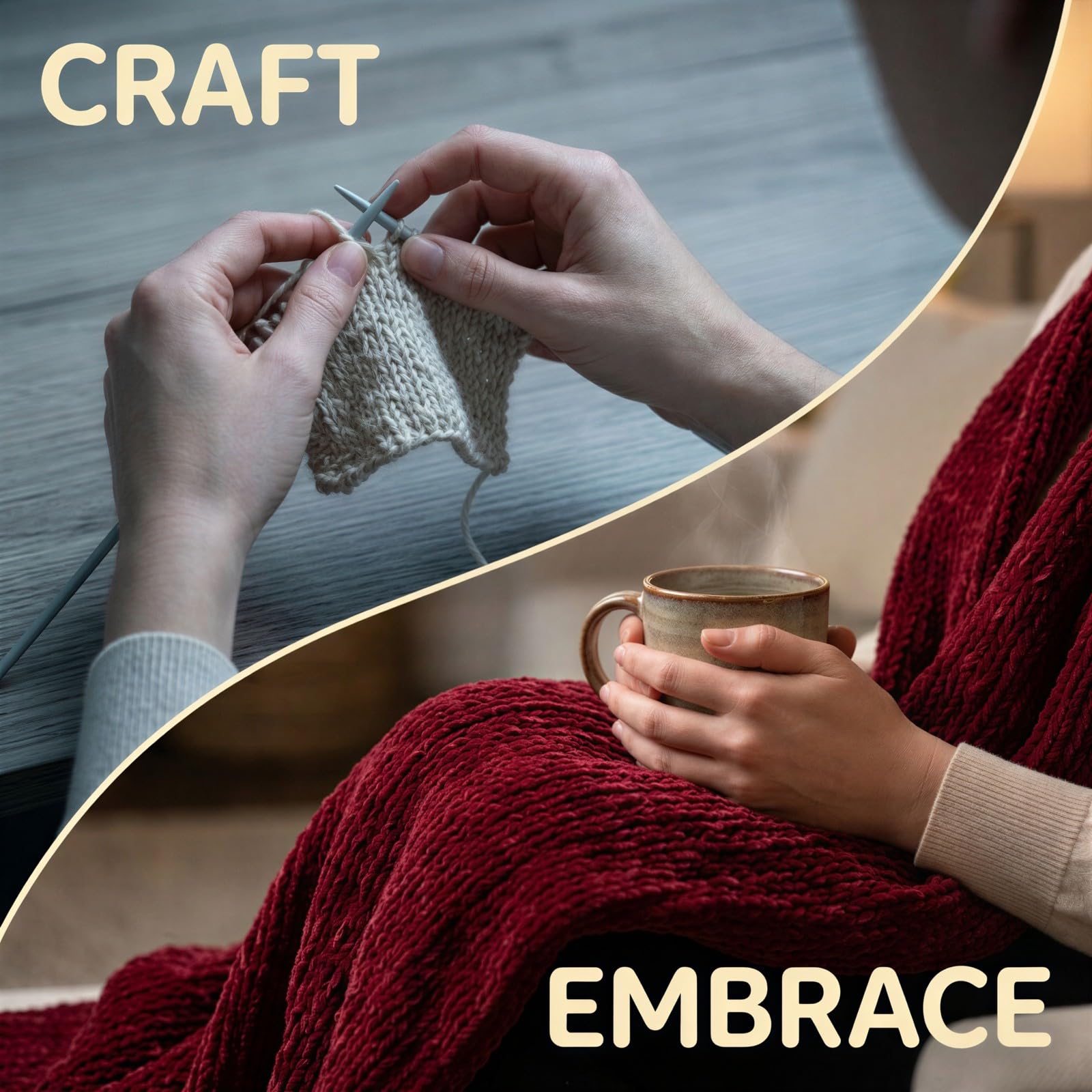 6 Knäuel Chunky Wollgarn, je 50 g Alpakamischung, 4-mm-Häkelgarn zum Stricken von Pullovern, Schals und Mänteln, weiche warme Naturfaser für DIY-Projekte, Dunkelrot