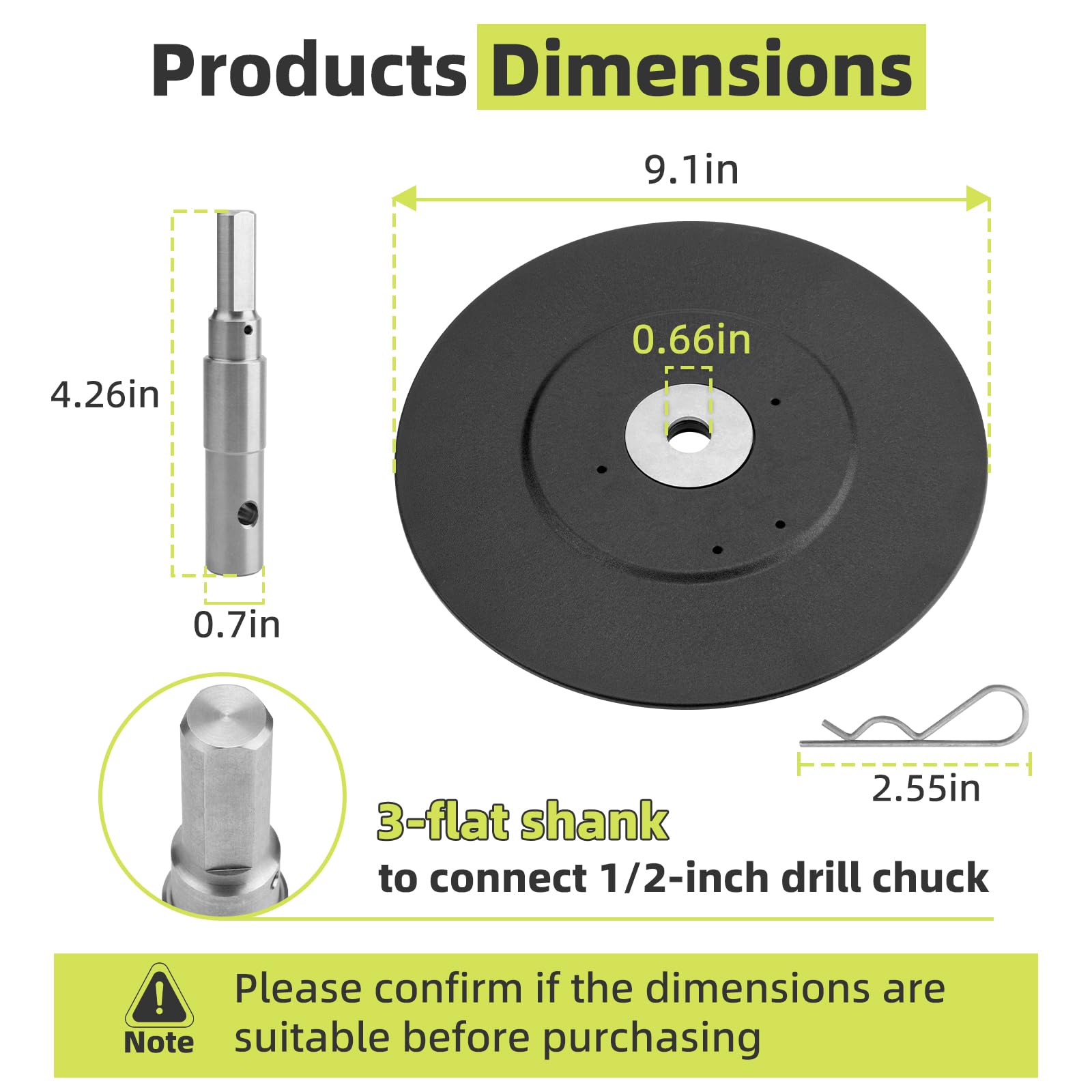 Ice Fishing Auger Drill Adapter - 1/2" Chuck -4 Ice Fishing Auger Drill Adapter - 1/2" Chuck -4