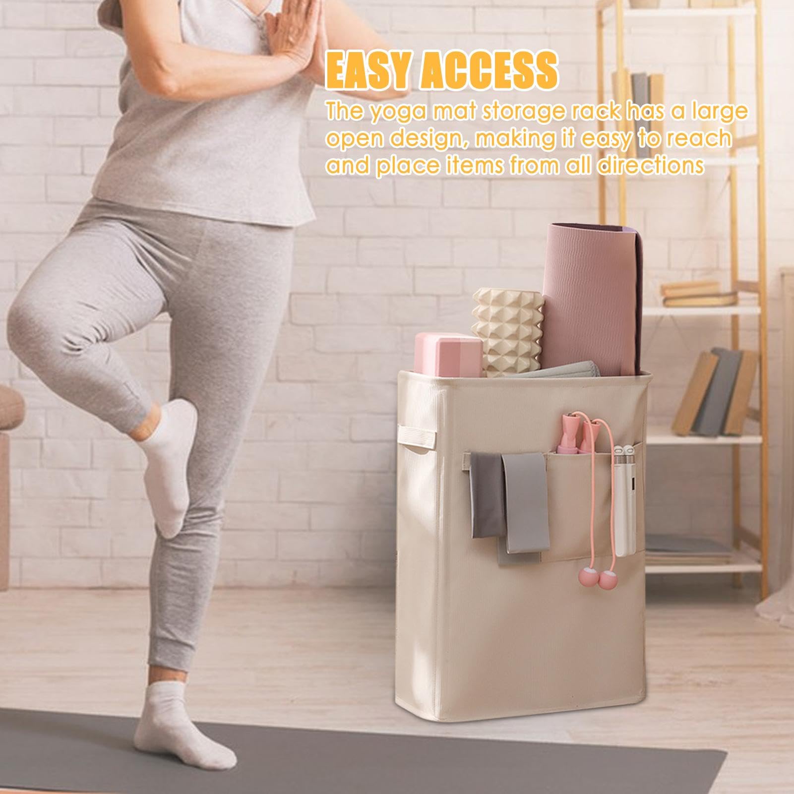 Yoga Matten Organizer Aus Oxford Stoff - Eckiger Aufbewahrungskorb