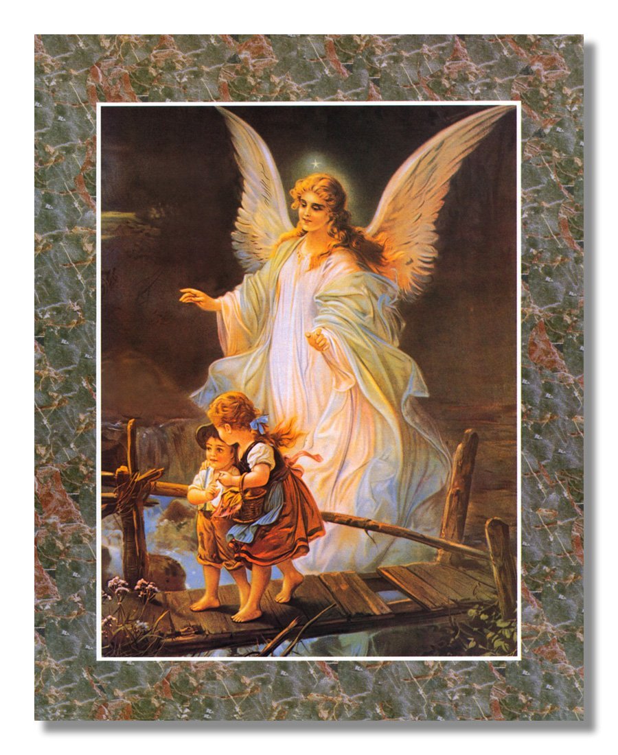 Amazon.com: Guardian Angel Watching Over Children #2 Religious Art