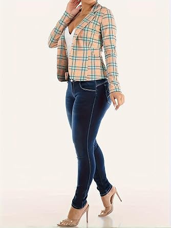 Plus Size Skinny Jeans for Women Curvy Fit Ankle Length Denim Pants High Waisted Stretch Jean Jeggings for Womens