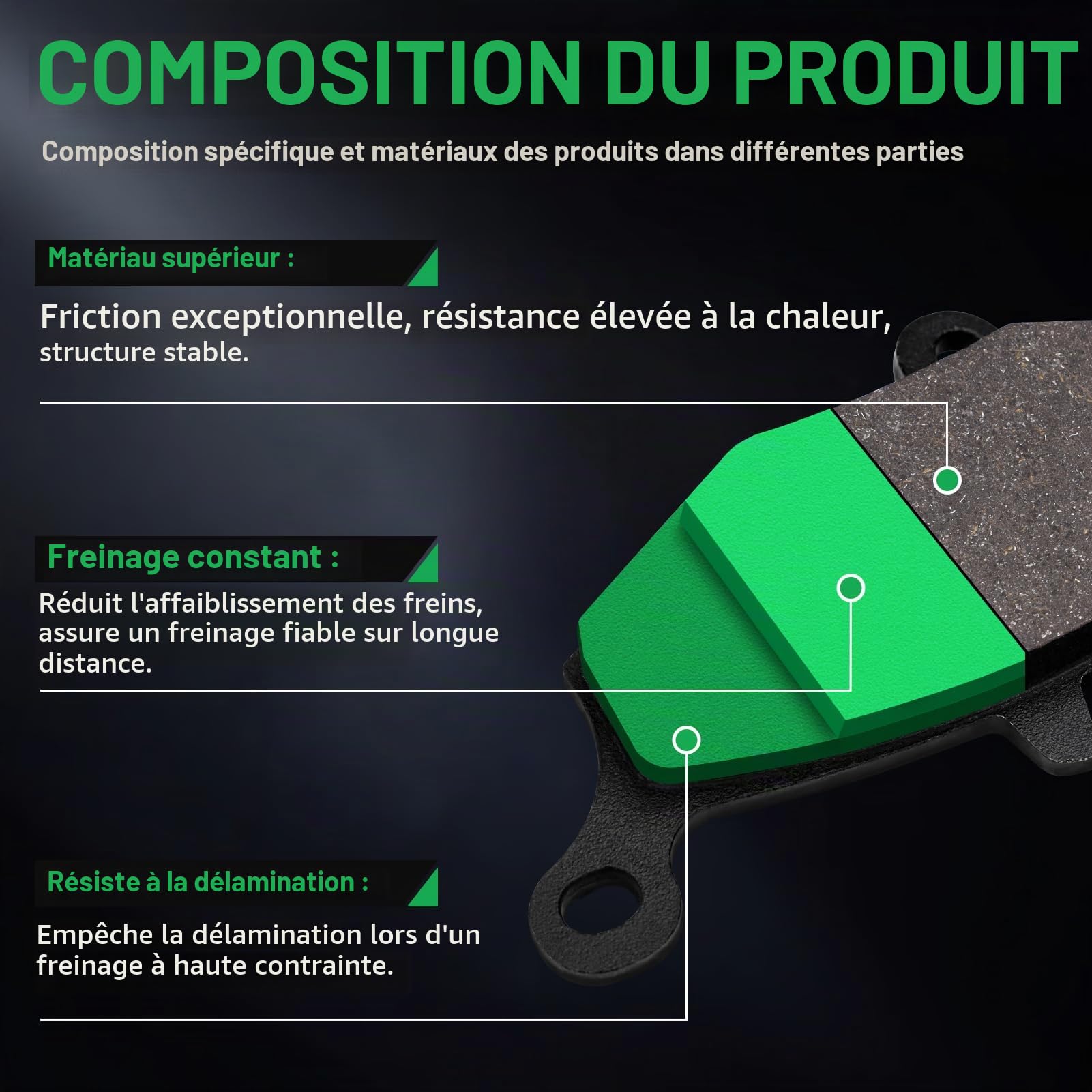 Plaquettes de Frein Avant et Arrière pour Suzuki GSR 600 K6 K7 K8 2006-2010 GSR 400 K6 2006
