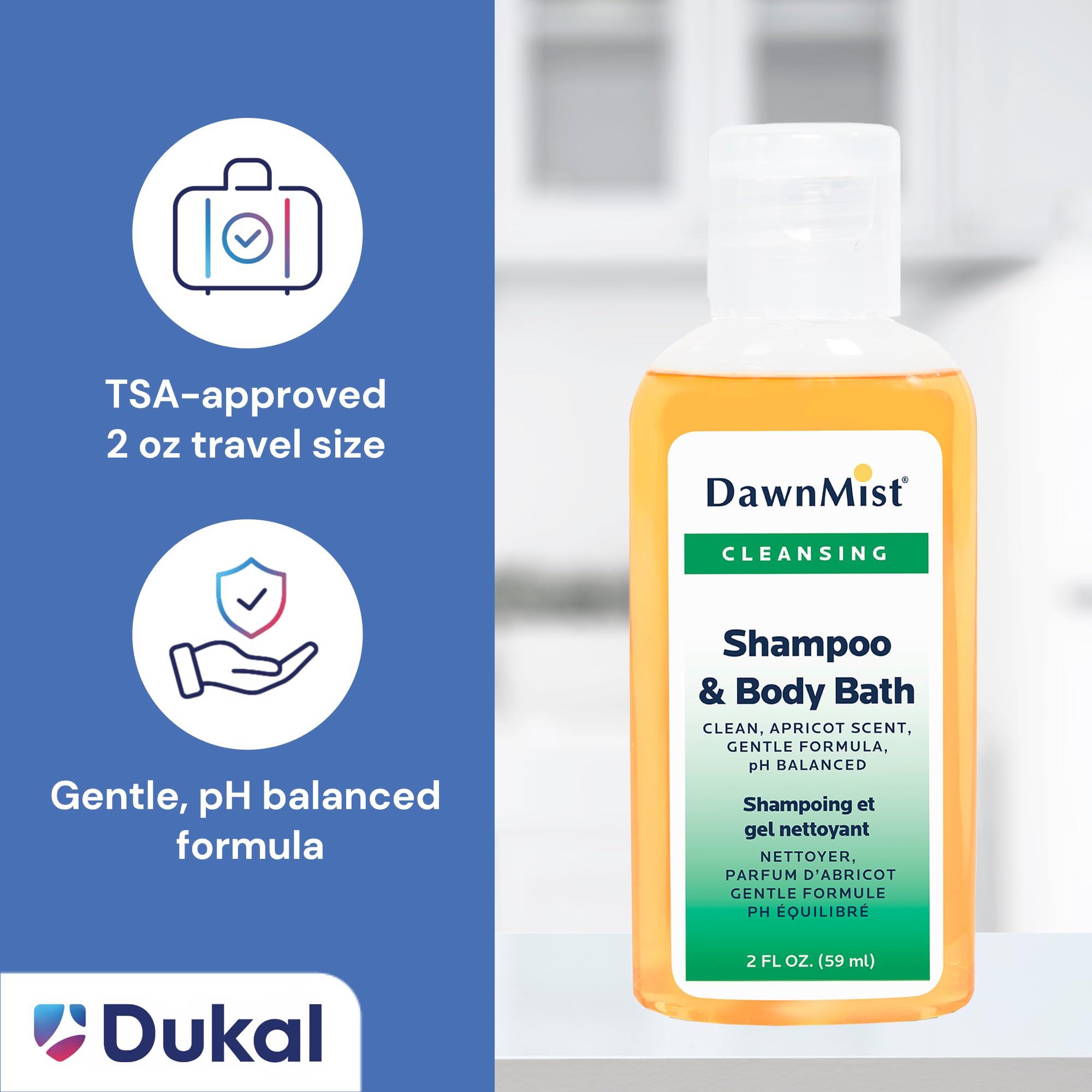 Amazon.com: Dukal DawnMist Shampoo & Body Bath, 2 oz Bottles