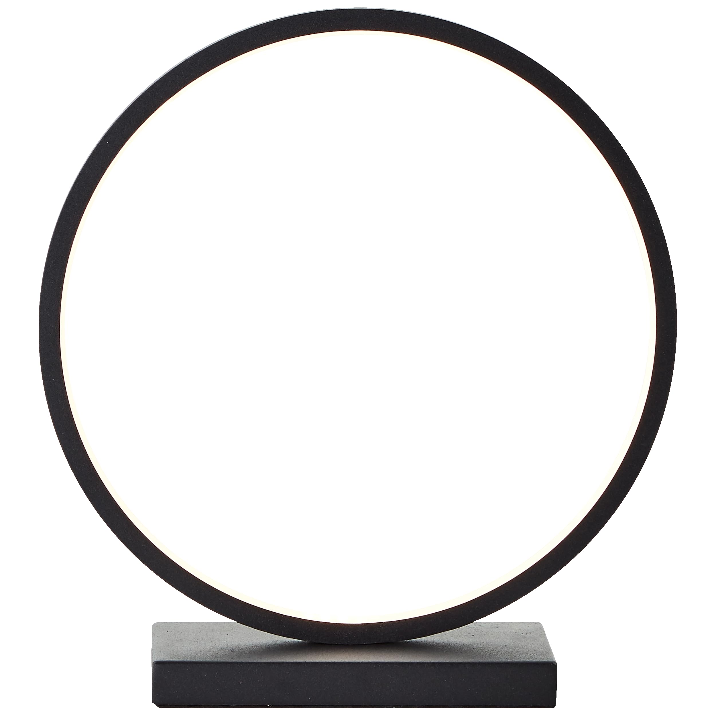 Lightbox LED Tischlampe - minimalistische Tischleuchte aus Aluminium - warmweißes Licht 3000 K - moderne Nachttischlampe mit Kabelschalter - inkl. LED