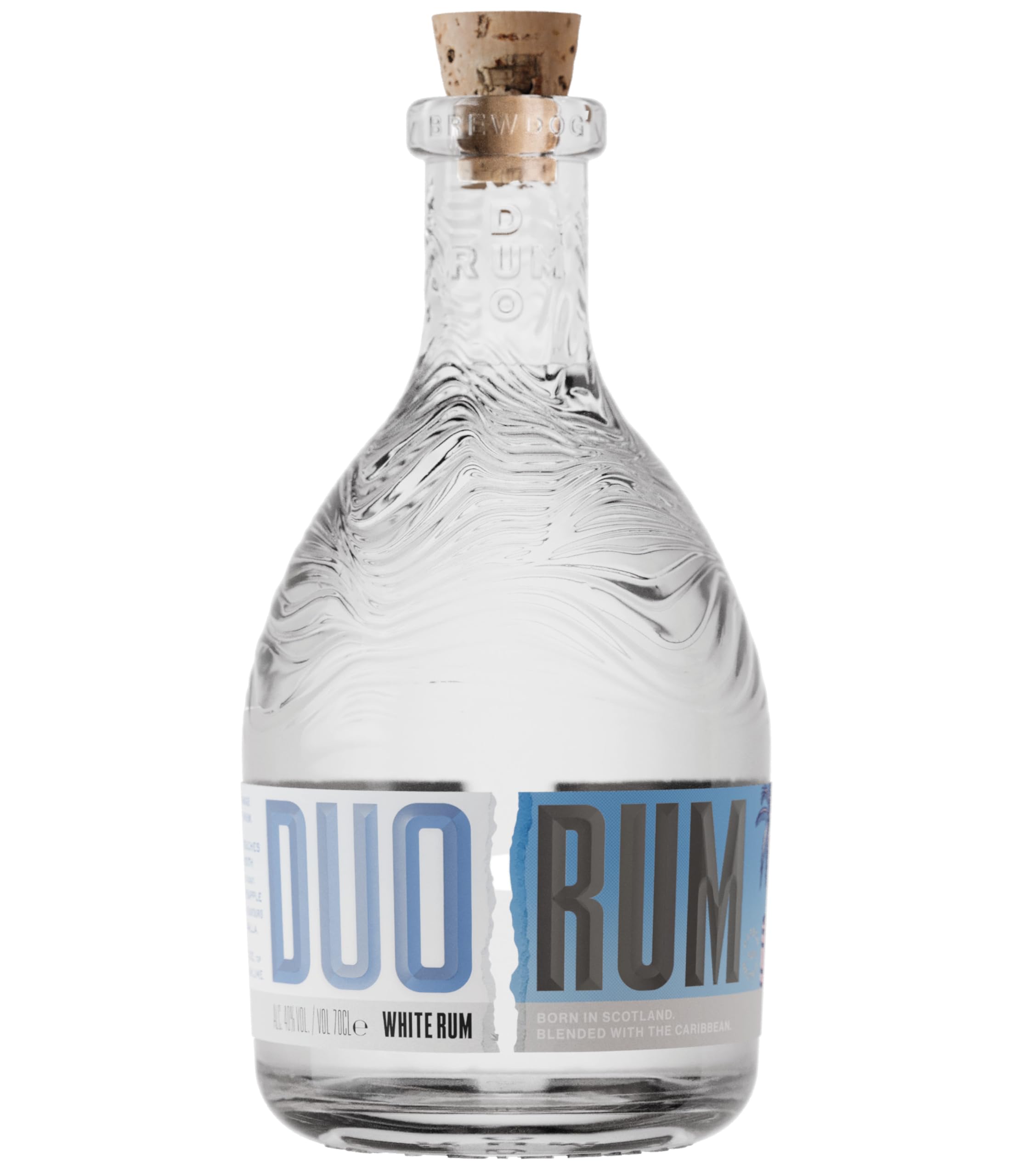 Duo White Rum 70cl, 40 pct ABV - Crafted in Scotland at BrewDog Distilling with Caribbean rum - Smooth blend with pineapple, guava, caramel & vanilla - Perfect for mojitos, spritzes or with cola