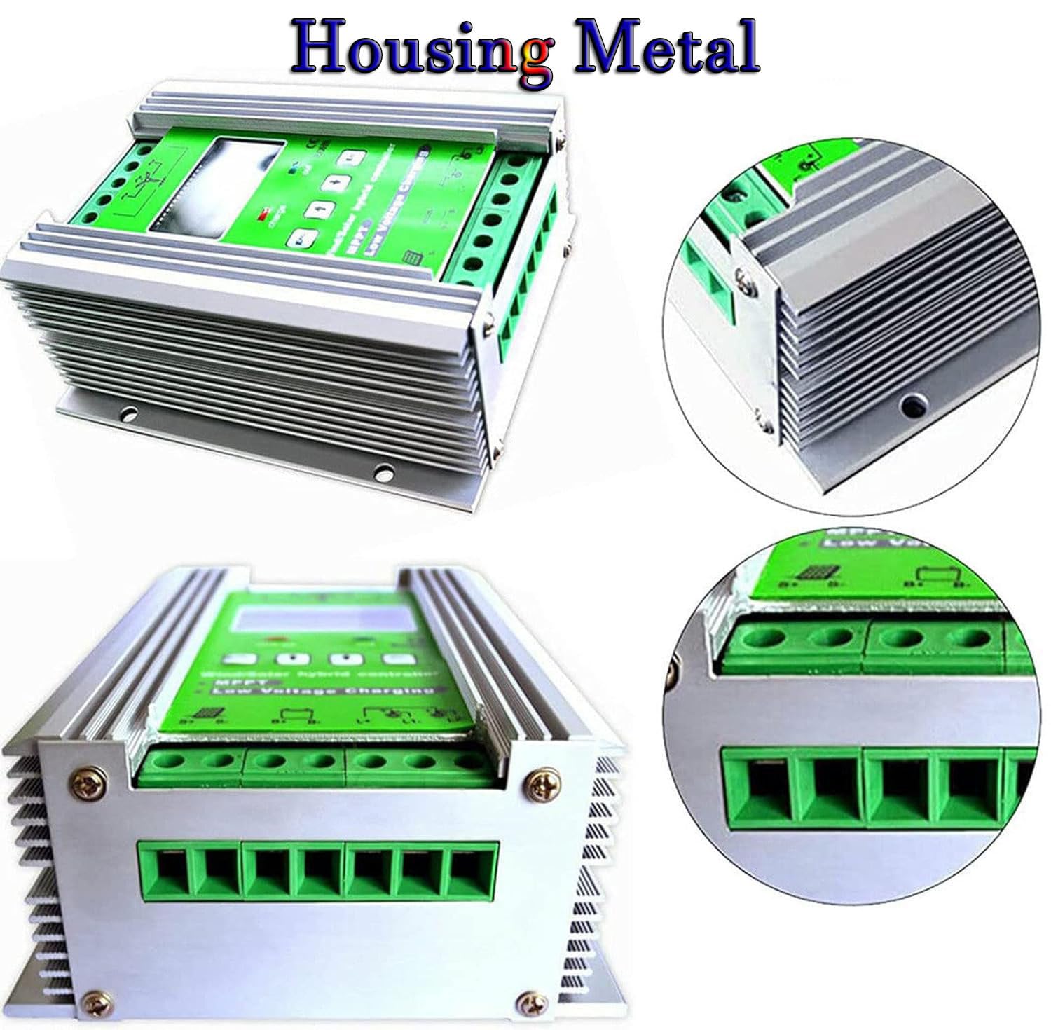 Automatyczny Regulator ładowania 12 V/24 V/48 V Mppt Boost, Hybrydowy Kontroler Paneli Słonecznych, Regulator ładowania Boost Z Wyświetlaczem Lcd, Generator Wiatrowy 12V-8000W