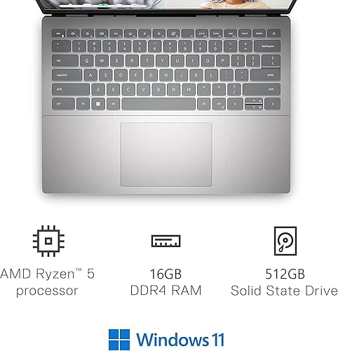 Miniatura 3 de Dell Inspiron 14 FHD Touchscreen Business Laptop with AMD Ryzen 5 5625U (6 Cores, Up to 4.3Ghz), 32GB RAM 2TB SSD, Backlit Keyboard, Fingerprint